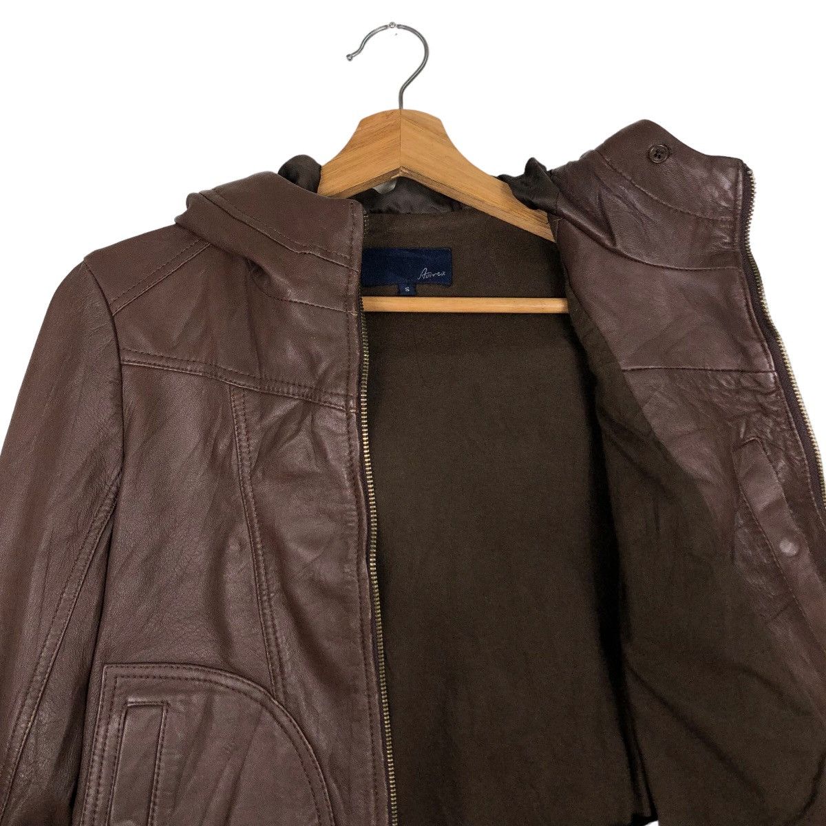 Avirex 🔥Vtg Leather Jacket Fly Avirex USA Size US S / EU 44-46 / 1 - 11 Thumbnail