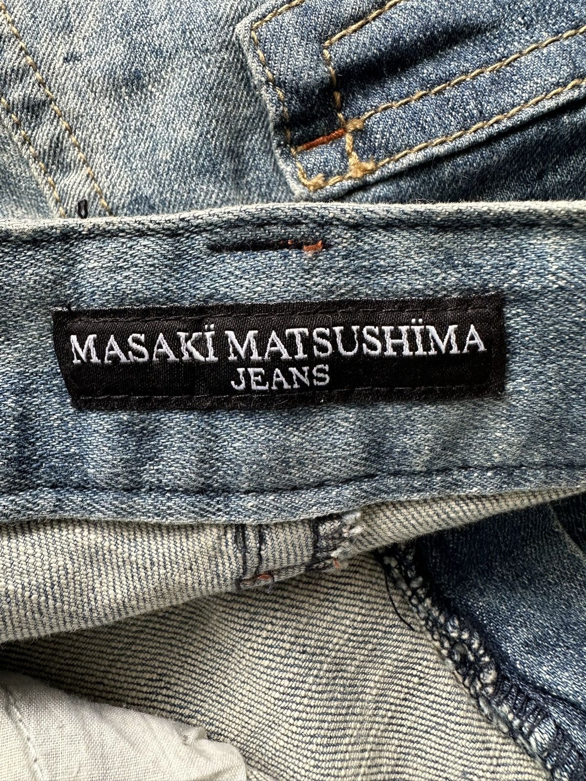 Masaki Matsushima 00's Masaki Matsushima bleach wash denim jeans Size US 29 - 16 Thumbnail