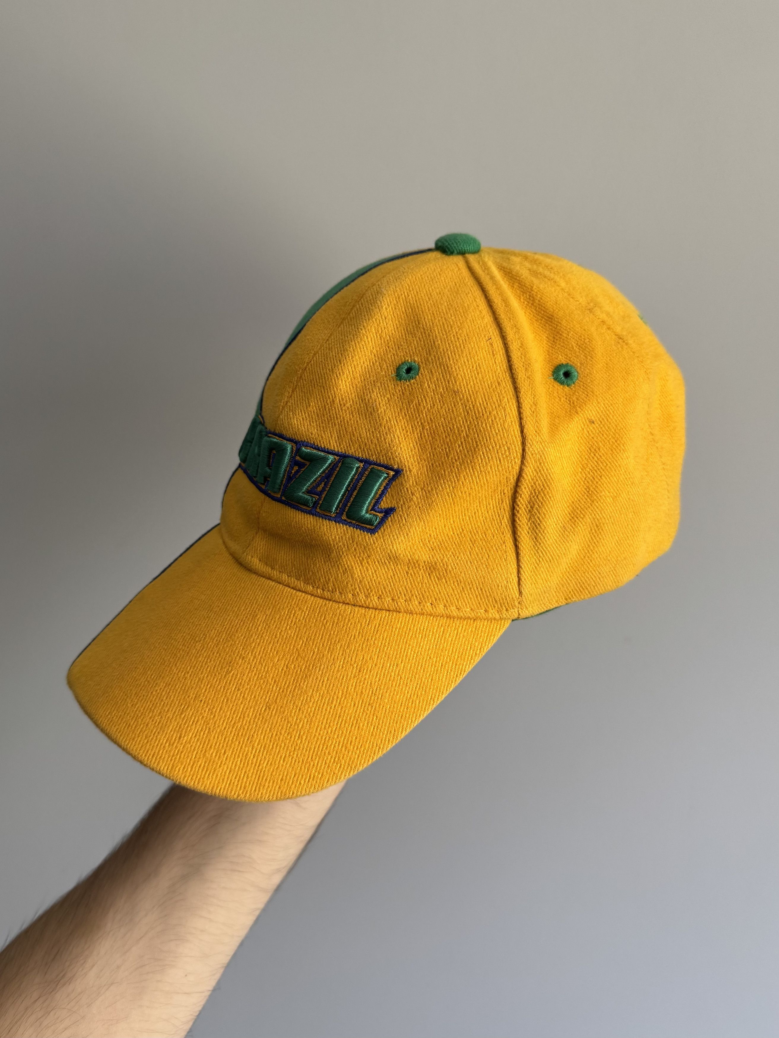 Nike Vintage Brazil Bloke Football Strapback Hat Cap Size ONE SIZE - 3 Thumbnail