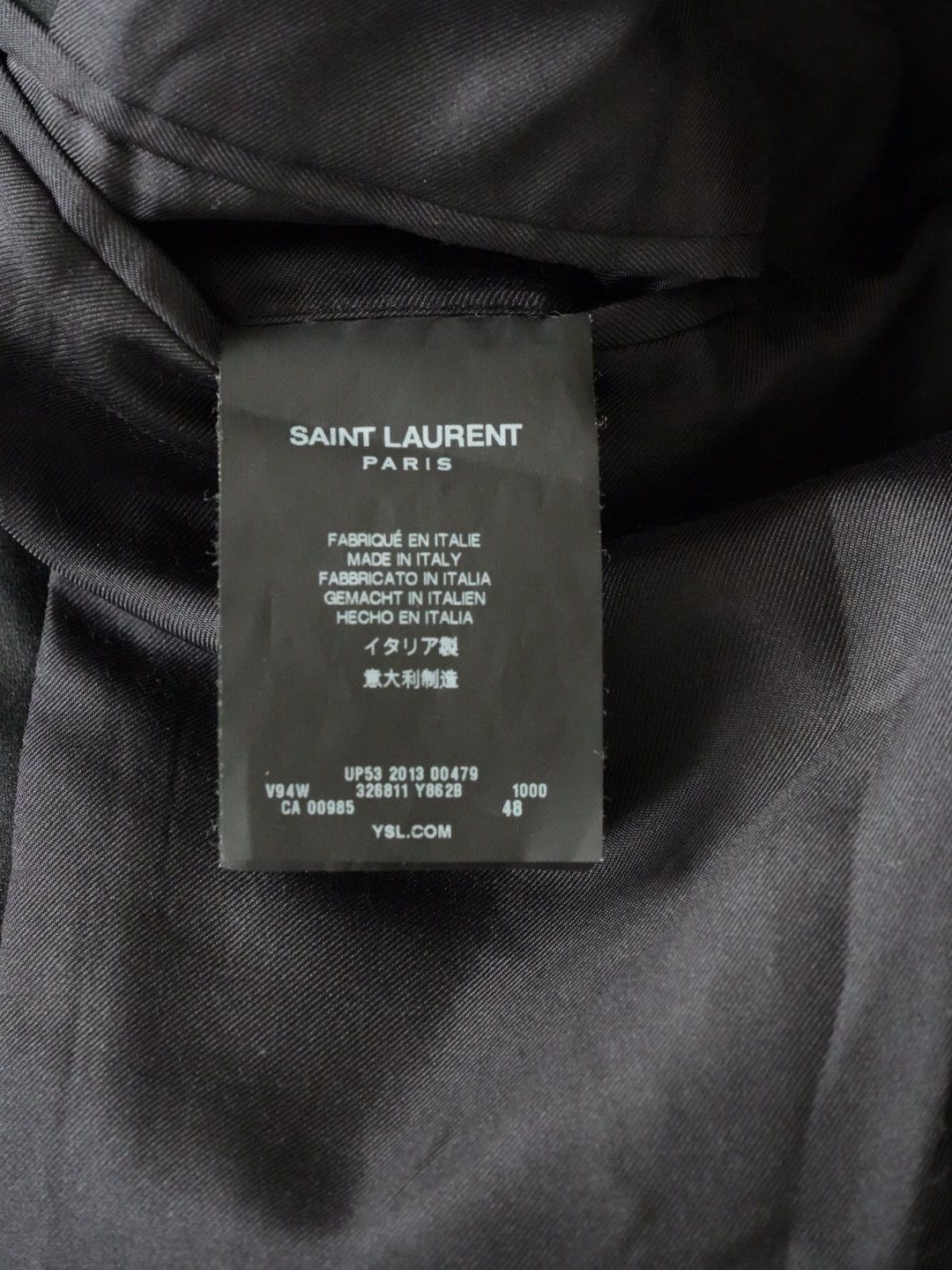 Saint Laurent Paris FW13 Le Smoking Saint Laurent Black Blazer Size US M / EU 48-50 / 2 - 6 Thumbnail