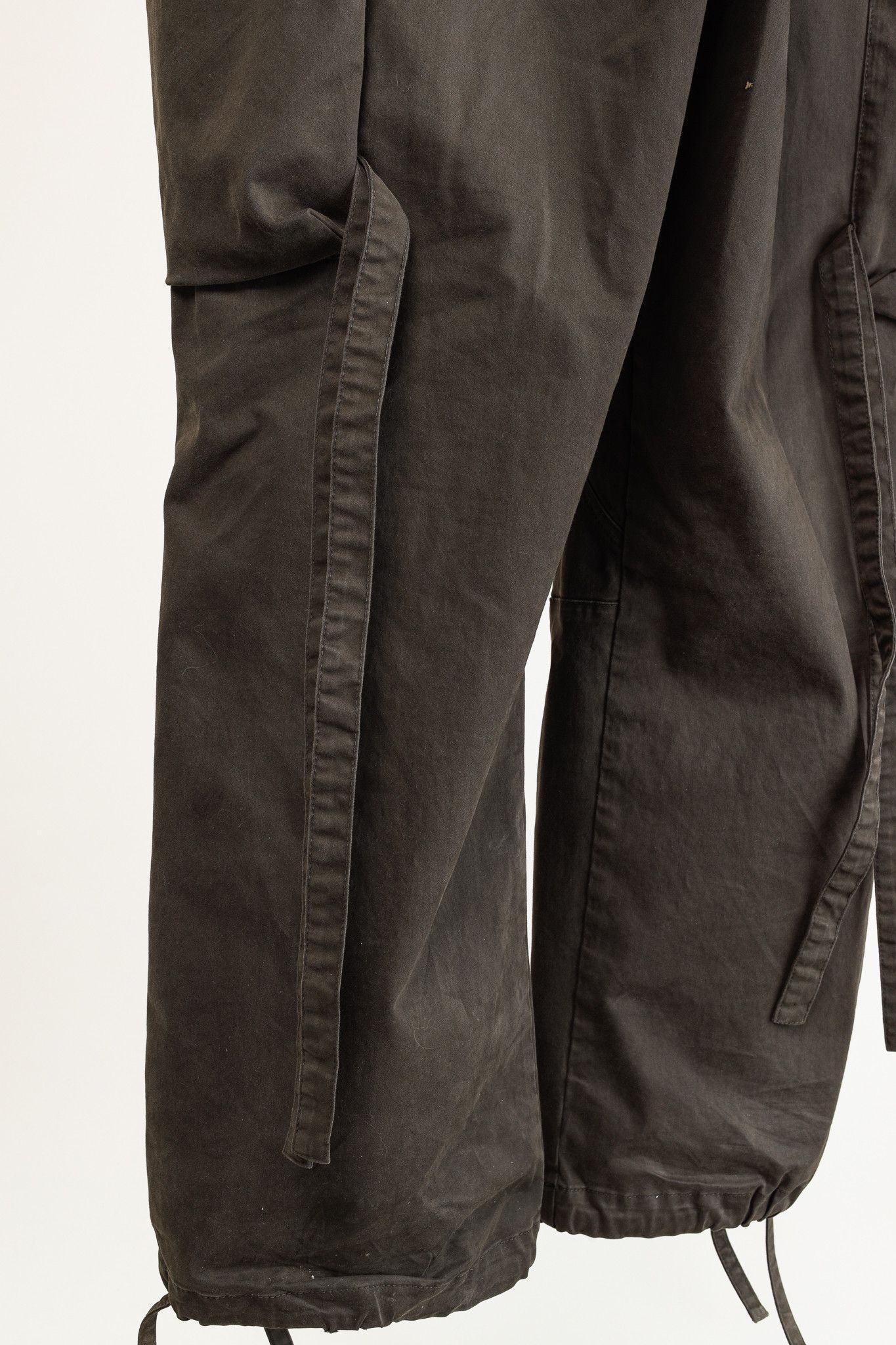Moncler Moncler Military Khaki Wide-Leg Stretch-Cotton Cargo pant Size US 34 / EU 50 - 9 Thumbnail