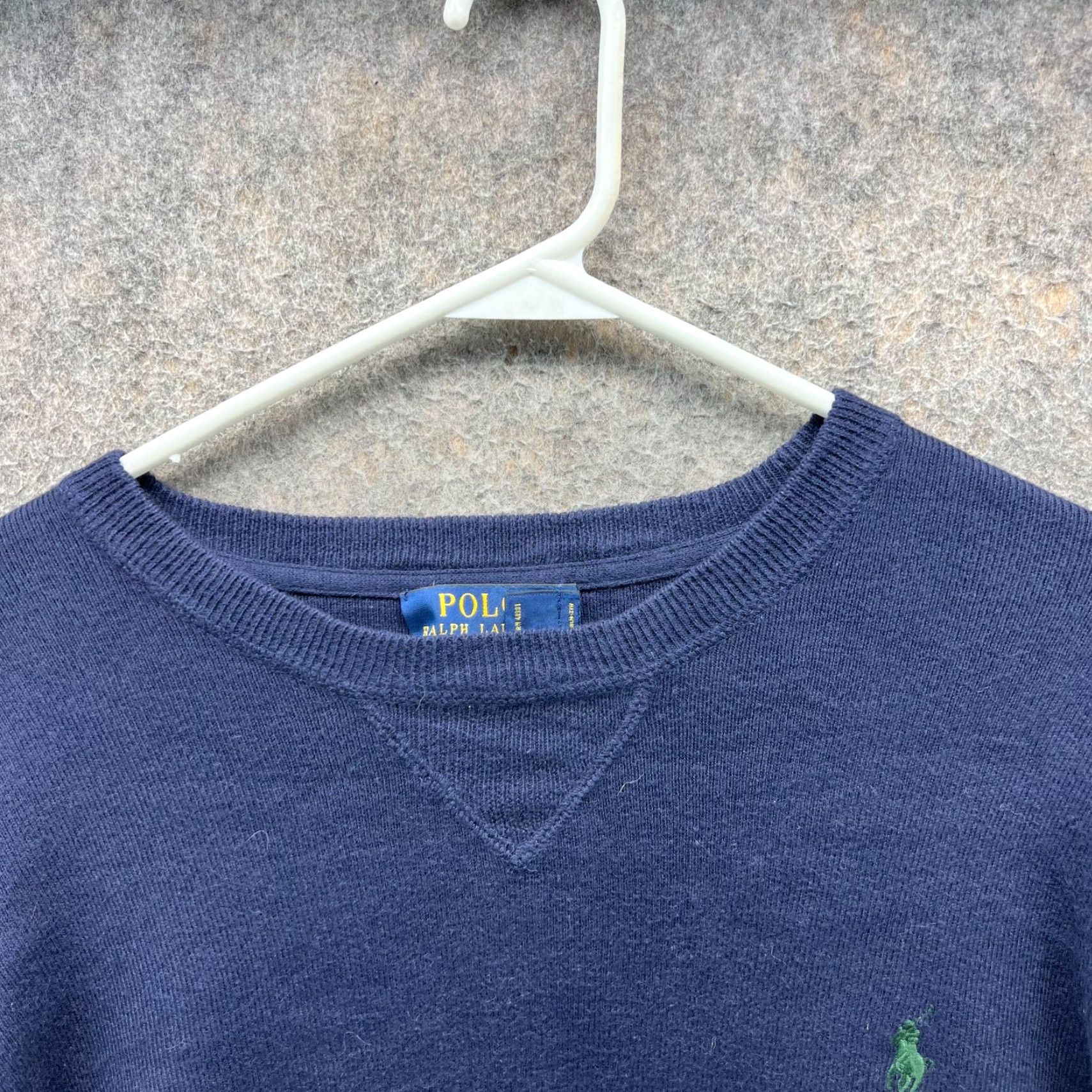 Polo Ralph Lauren VINTAGE Polo Ralph Lauren Sweater Mens Medium Blue Fleece Crewneck Pony Pullover Size US M / EU 48-50 / 2 - 5 Thumbnail