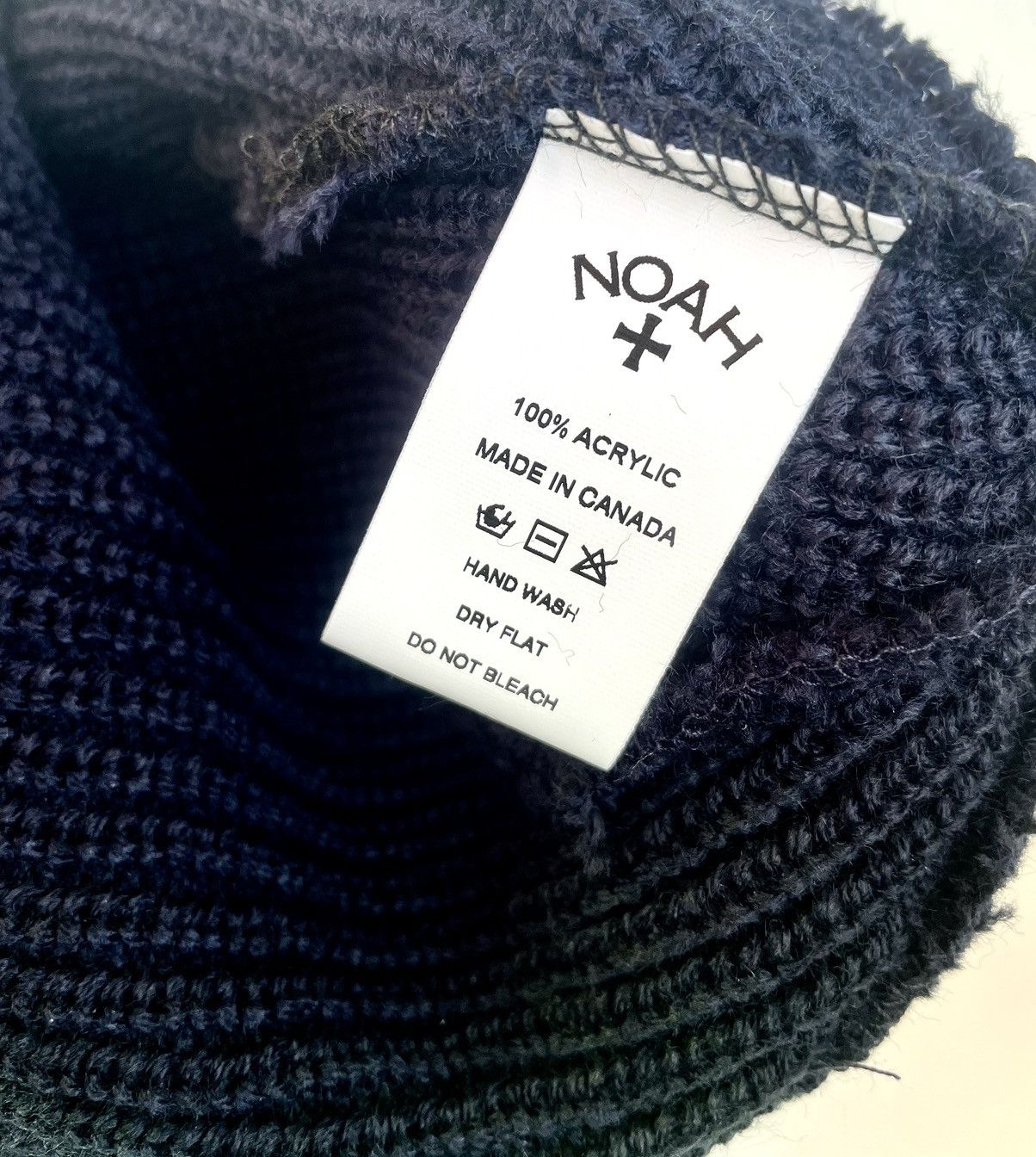 Noah Noah Core Logo Beanie NAVY Size ONE SIZE - 3 Thumbnail