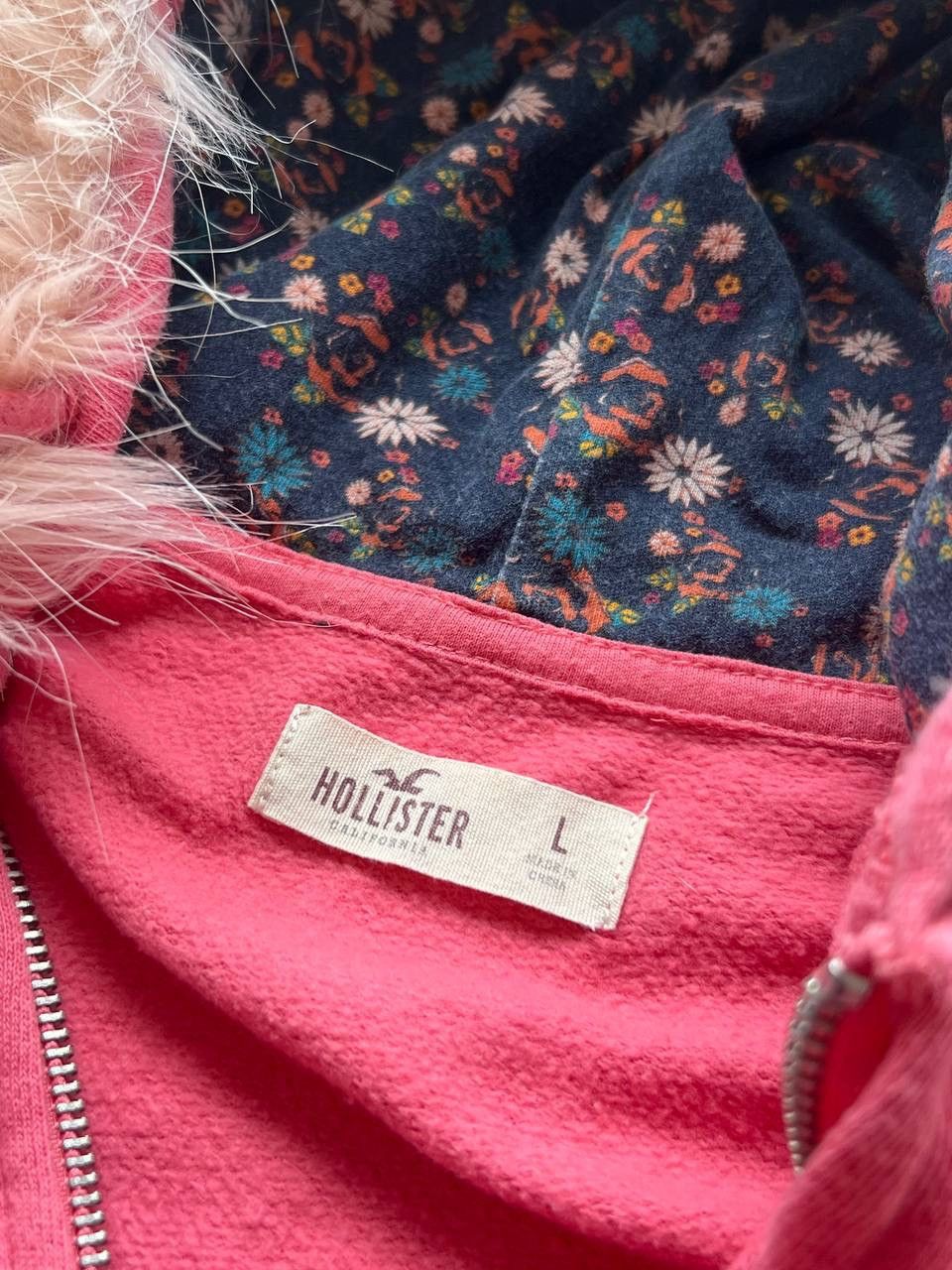 Hollister Y2K Hollister 2000s Full Faux Fuzzy Fur Hoodie Lgb Style VTG Size M / US 6-8 / IT 42-44 - 4 Thumbnail