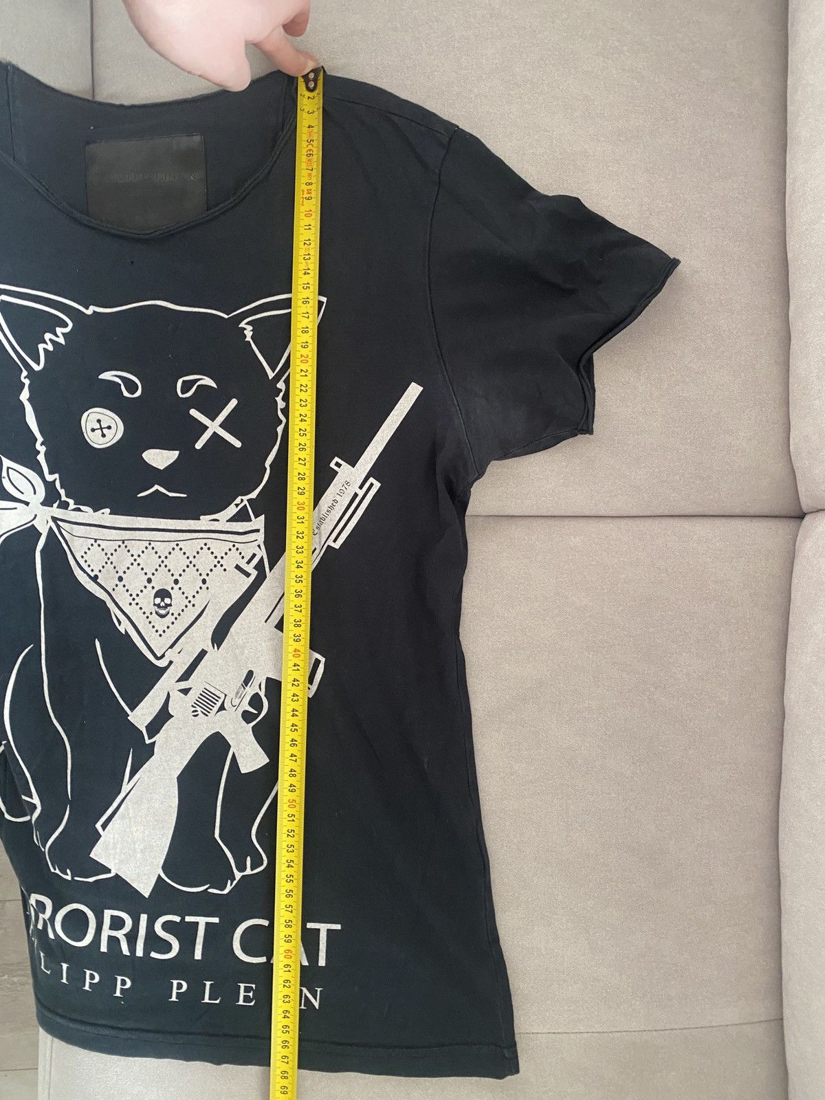Philipp Plein Philipp plein Luxury terrorist cat x pet family tee Size US M / EU 48-50 / 2 - 15 Thumbnail