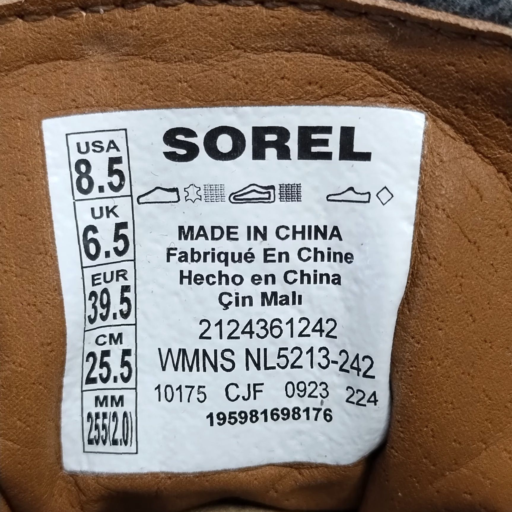 SOREL Sorel Evie II NW Lace Plus Ankle Boots Womens US 8.5 Multi Waterproof NL5213-242 - NWBOS Boots Women Size 8.5 Multicolor Waterproof Size US 9 / IT 39 - 4 Thumbnail