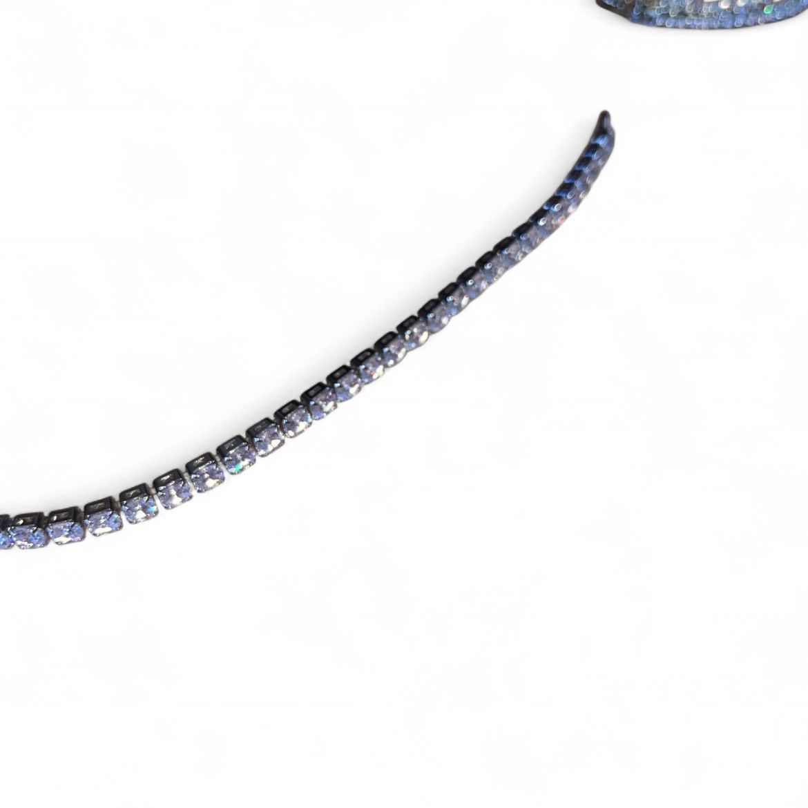 Vintage Tennis Bracelet Style Silver Shiny Diamonds Jewelry Hip Hop Size ONE SIZE - 4 Thumbnail