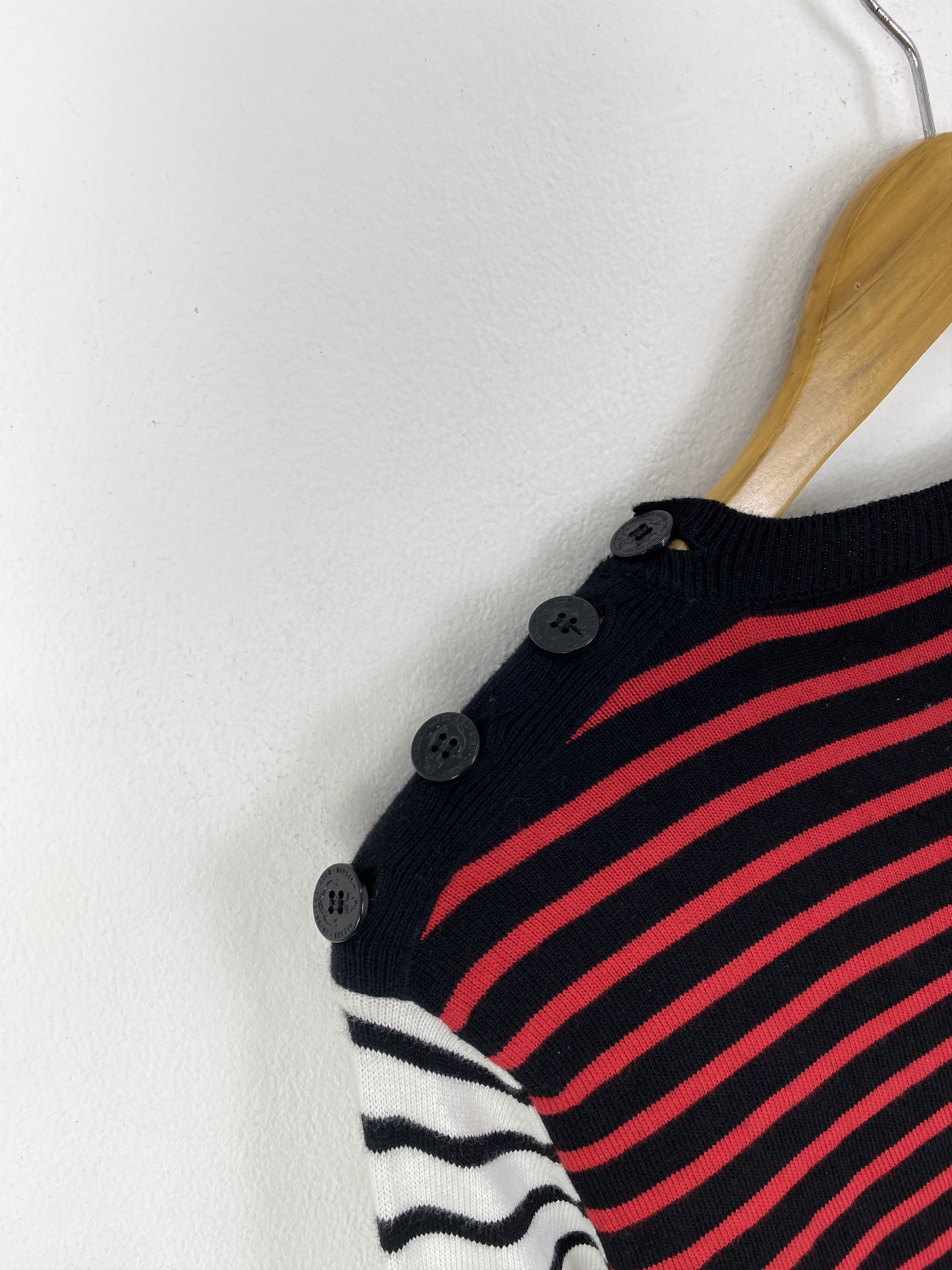 Diesel Vintage Diesel Stripes Wording Pullover Sweatshirt SH0137 Size US S / EU 44-46 / 1 - 8 Thumbnail