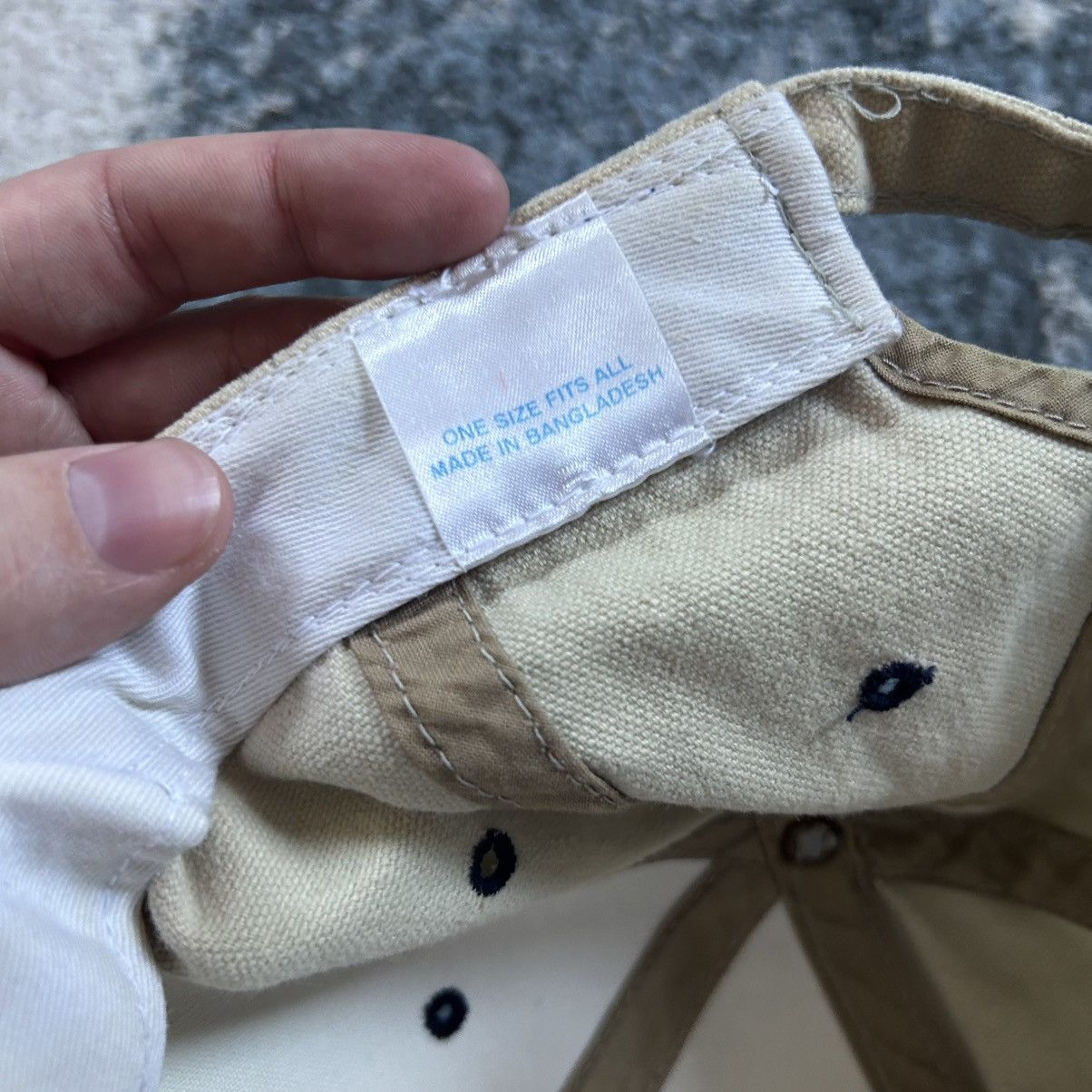 Vintage 80s UVA ViRGiNiA CAVALiERS WOVEN CANVAS DAD CAP CREAM NAVY Size ONE SIZE - 9 Thumbnail