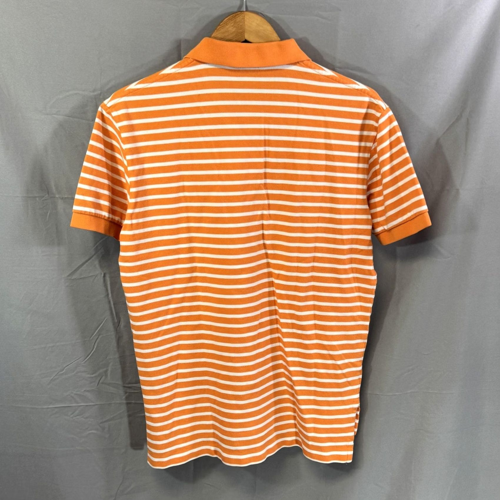 Polo Ralph Lauren Polo Ralph Lauren Polo Shirt Mens M Striped Short Sleeve Orange White Casual Top Size US M / EU 48-50 / 2 - 2 Thumbnail