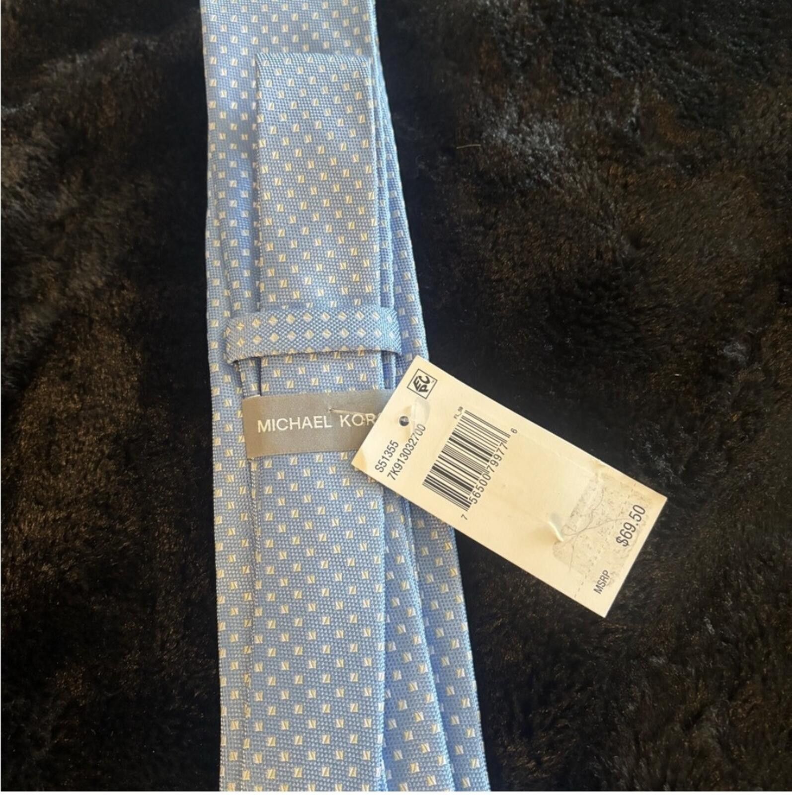 Michael Kors (Michael Kors) Men's Blue square Tie Size ONE SIZE - 4 Thumbnail
