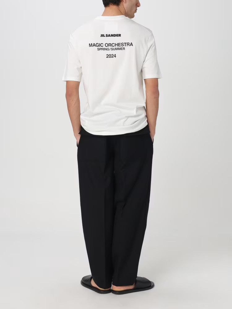 Jil Sander o1y1124 Short Sleeves T-Shirt With Print in White Size US XL / EU 56 / 4 - 2 Thumbnail