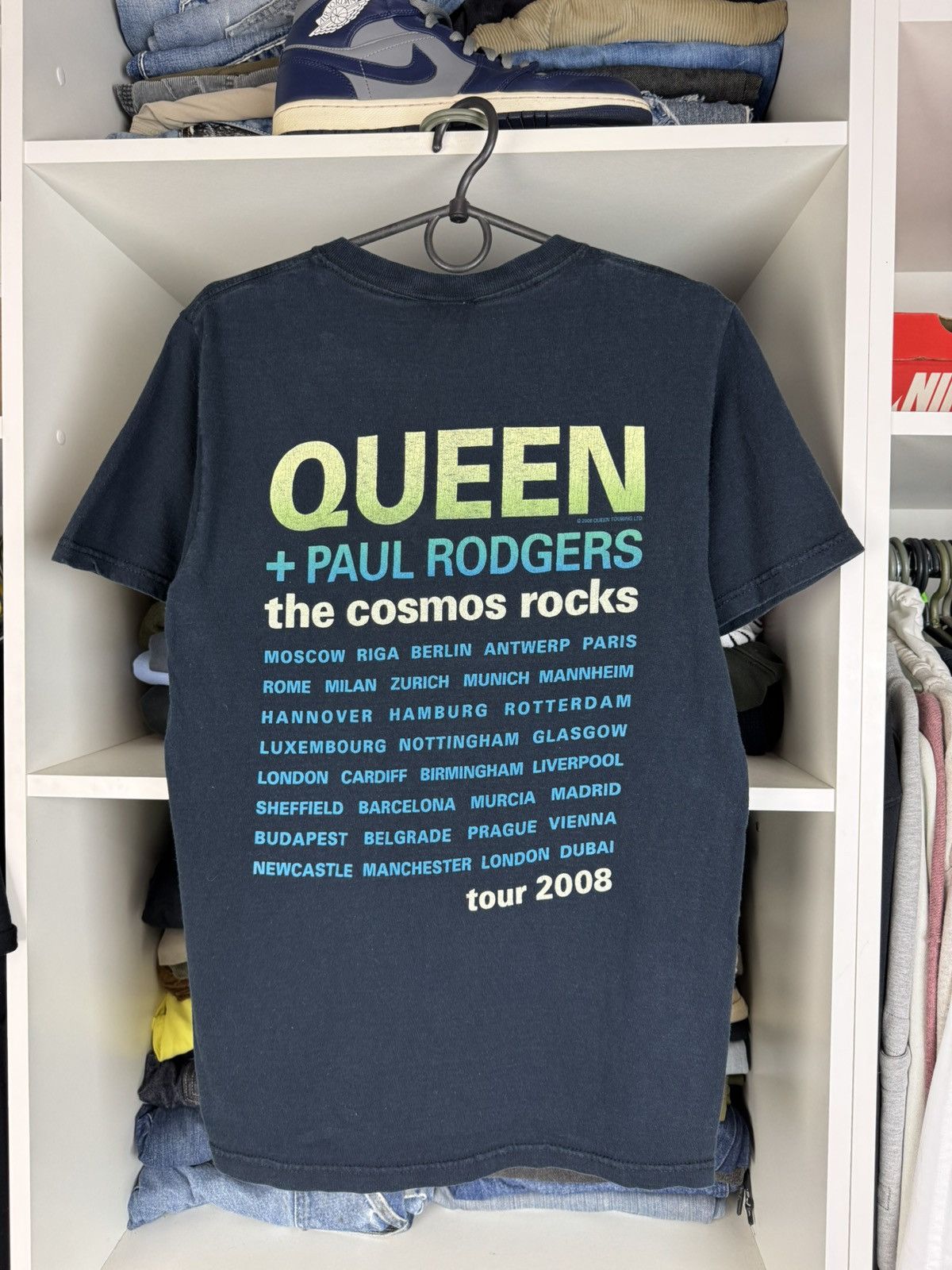 Band Tees Queen + Paul Rodgers The Cosmos Rocks Tour 2008 T-shirt Size US S / EU 44-46 / 1 - 14 Thumbnail