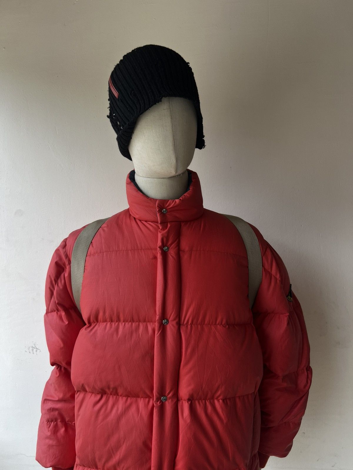 Porter Vintage Porter by Yoshida Red Nylon Leather Backpack Bag Size ONE SIZE - 6 Thumbnail