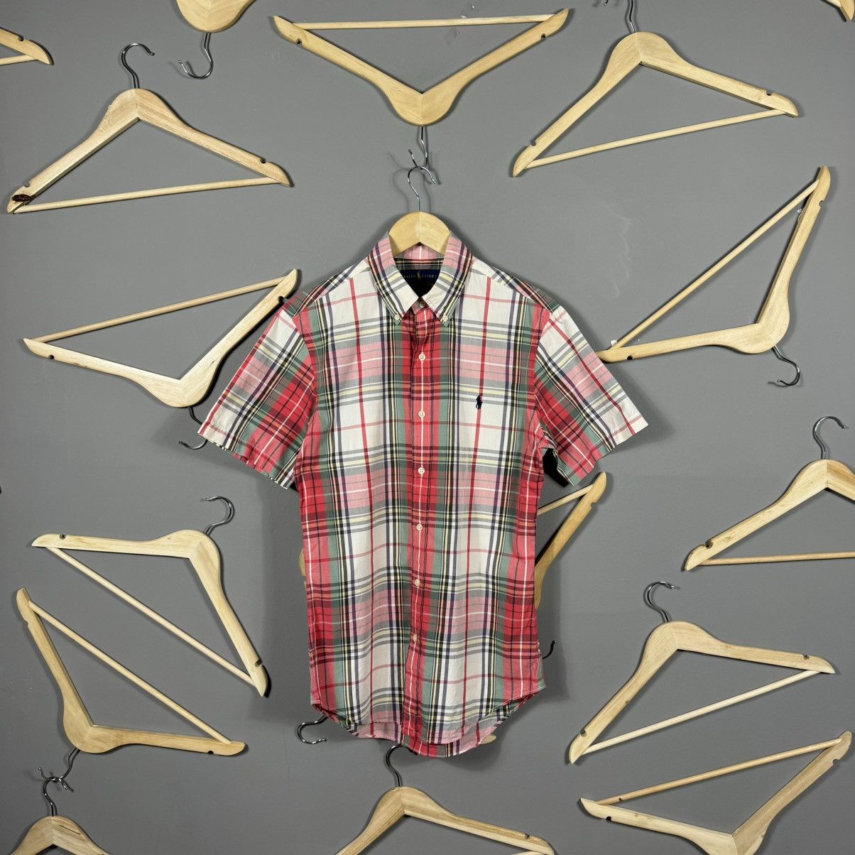 Polo Ralph Lauren × Ralph Lauren × Vintage Polo Ralph Lauren Plaid Short Sleeve Shirt Size US S / EU 44-46 / 1 - 1 Thumbnail
