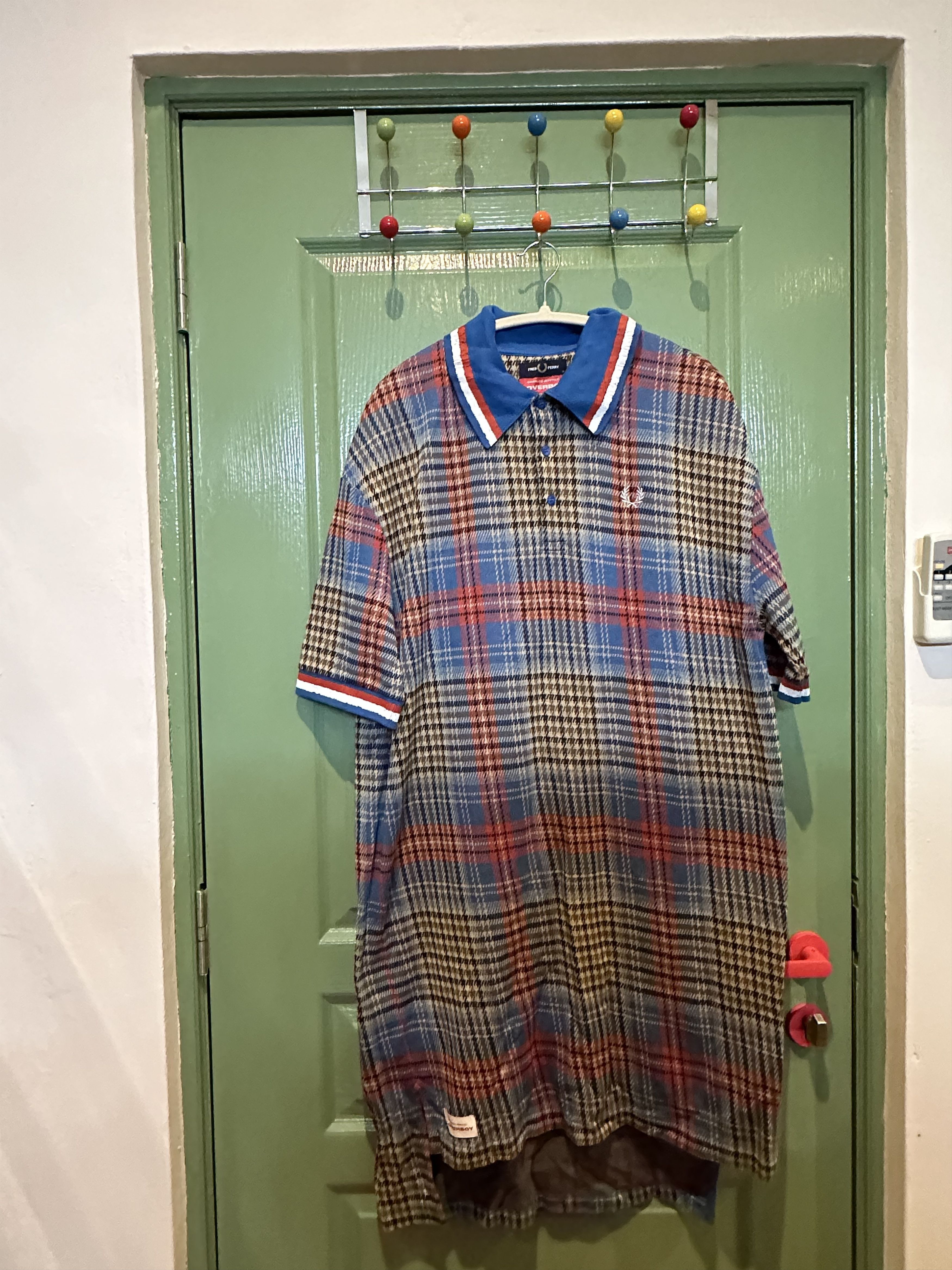 Charles Jeffrey LOVERBOY × Fred Perry Charles Jeffrey Loverboy x Fred Perry Longline Tartan Polo Size US M / EU 48-50 / 2 - 7 Thumbnail