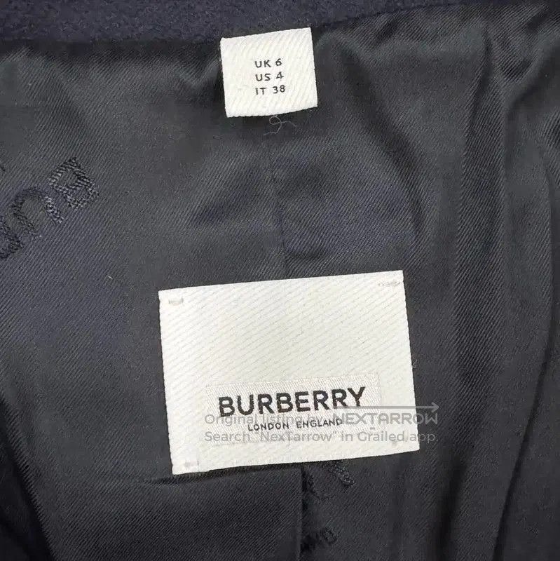 Burberry Burberry Women's Wool Mid-Length Coat in Navy. Size M / US 6-8 / IT 42-44 - 5 Thumbnail