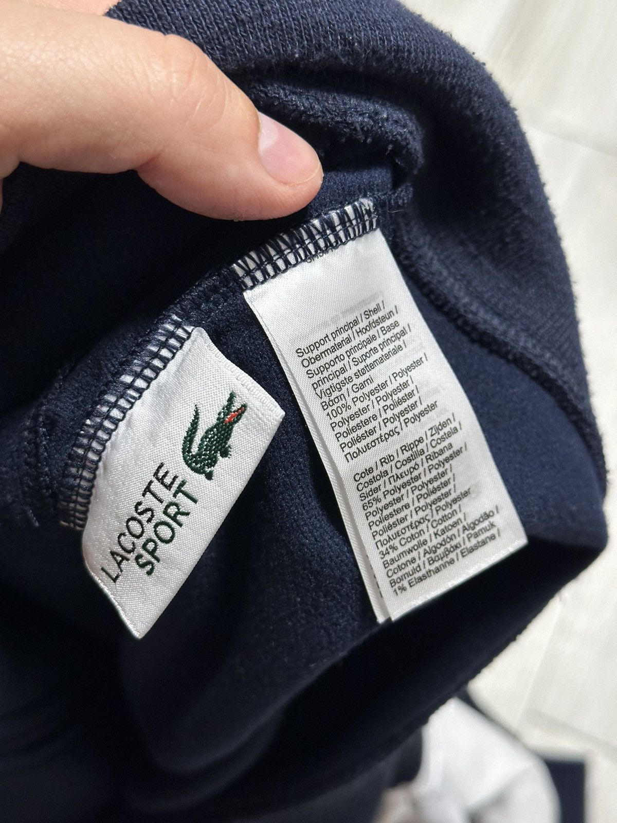 Lacoste Vintage Lacoste Sport Light Jacket White/Navy Crocodile Size US M / EU 48-50 / 2 - 5 Thumbnail