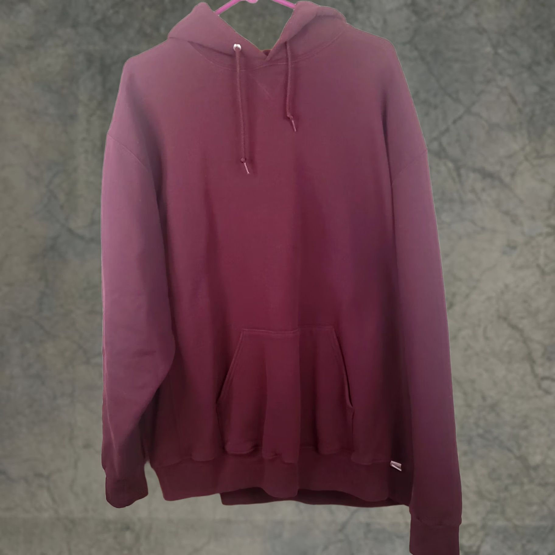 Russell Athletic VINTAGE Russell Athletic Hoodie Men 2XL Maroon Jersey Grunge 90s Pockets Pullover Size US XXL / EU 58 / 5 - 1 Thumbnail