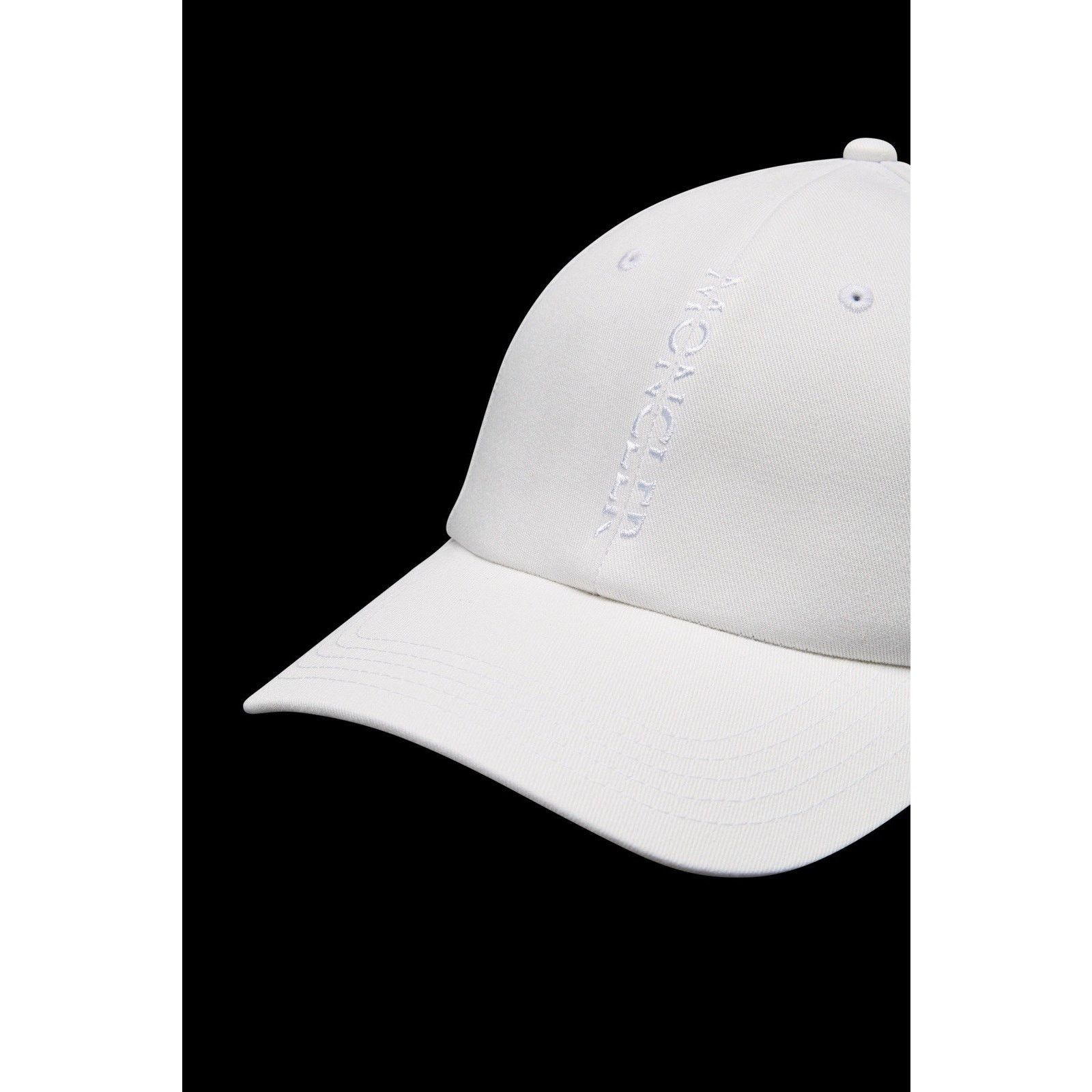 Moncler NWT Moncler Gabardine White Baseball Cap Hat NEW Designer Size ONE SIZE - 5 Thumbnail
