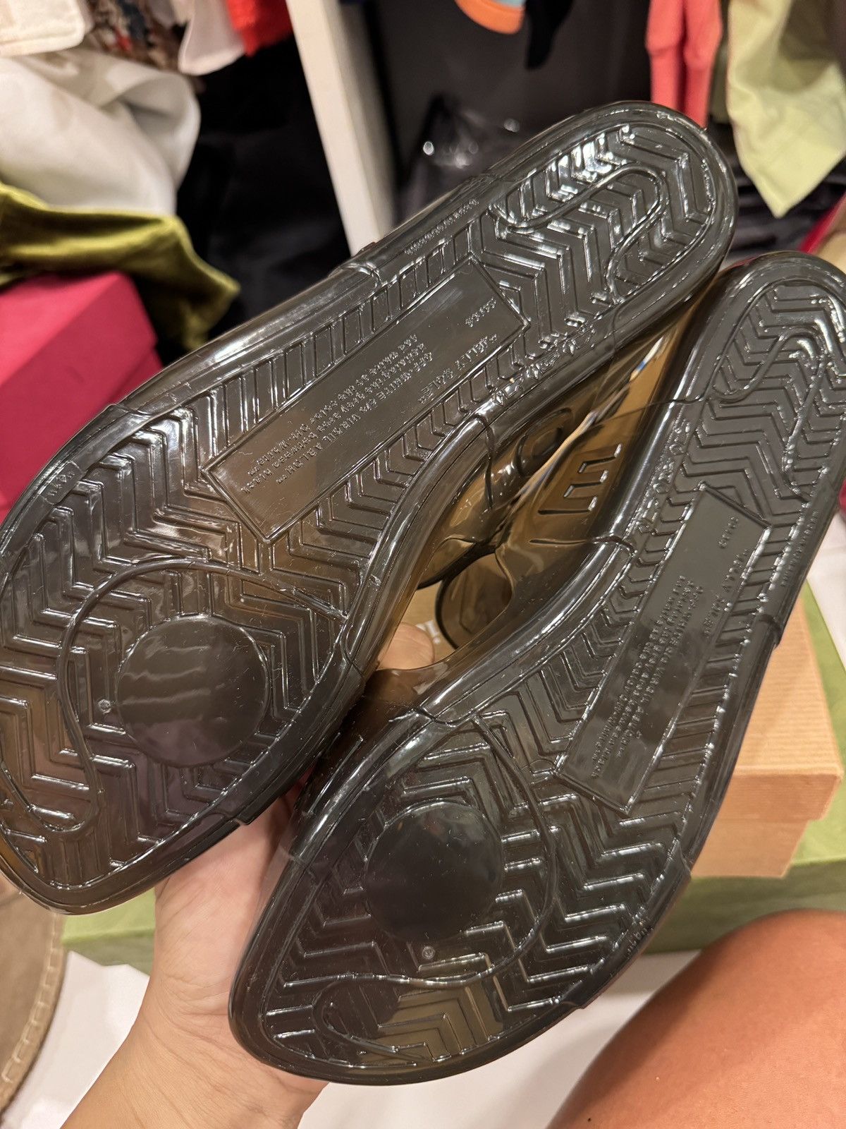 Off-White Off White Flat Jelly Sandals Size US 11 / IT 41 - 3 Thumbnail