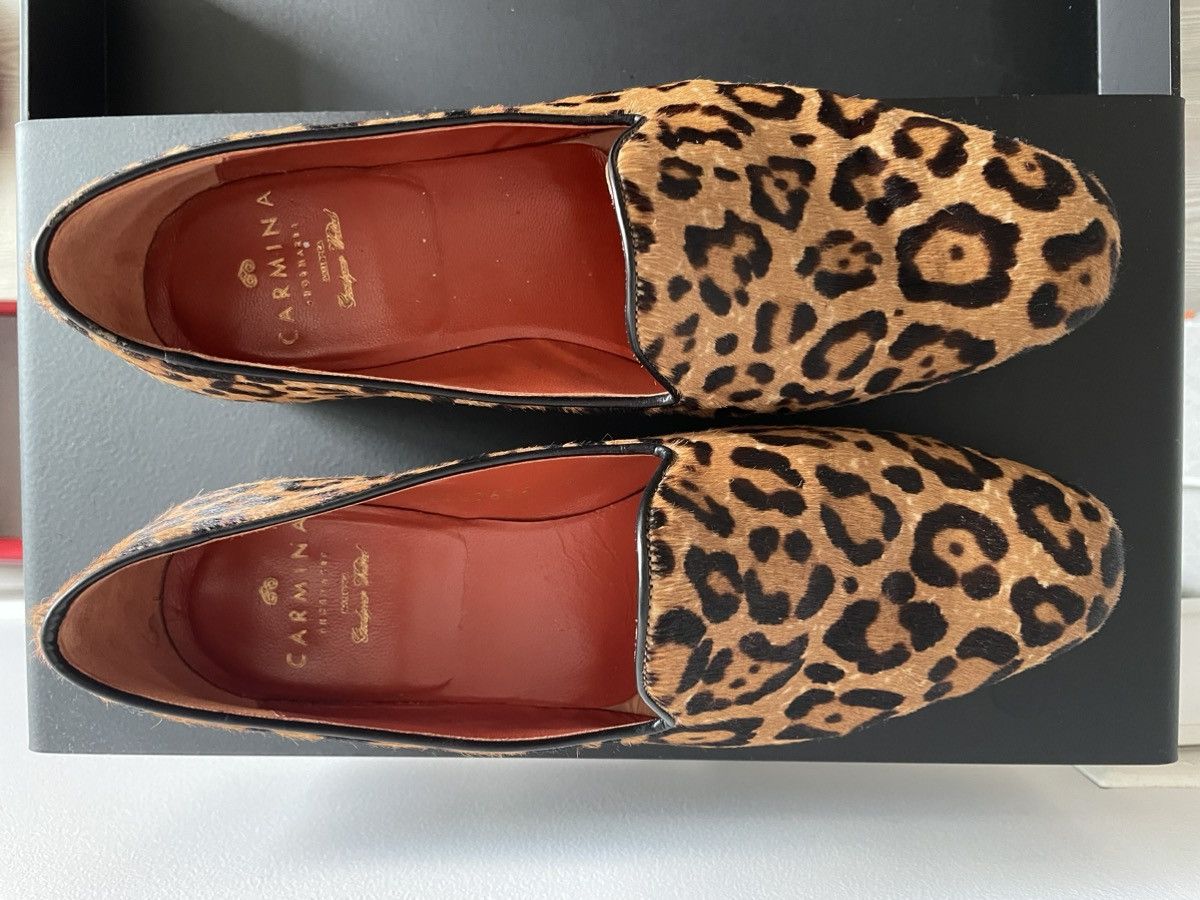 Carmina Carmina Slippers 1663 HILLS | leopard pony calf loafers Size US 7.5 / IT 37.5 - 7 Thumbnail