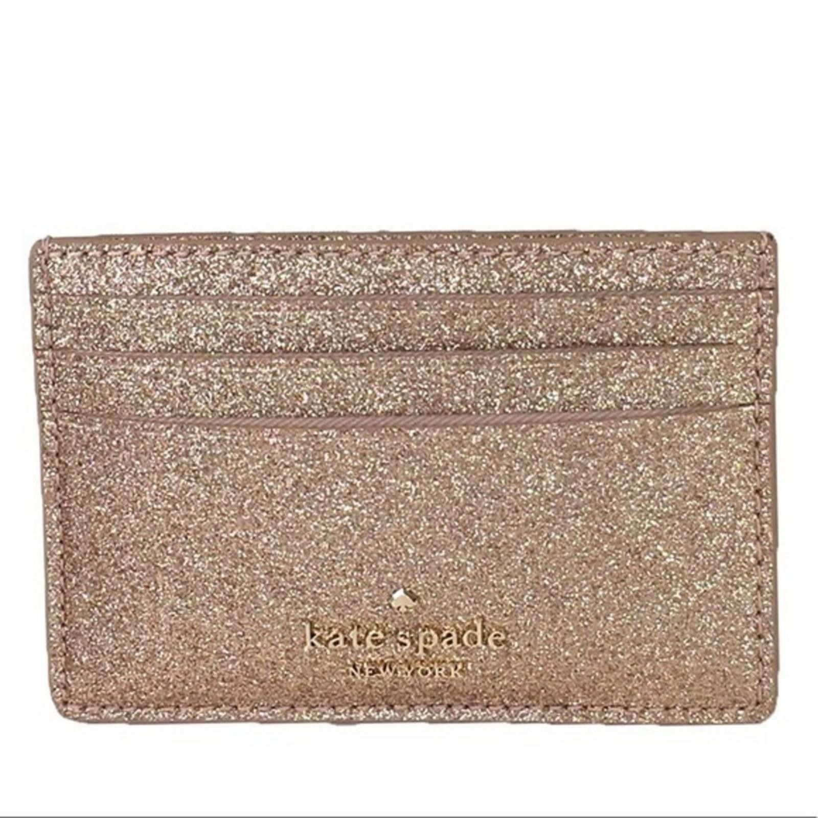 Kate Spade Kate Spade Gold Glitter Card Holder Wallet NWT Size ONE SIZE - 1 Thumbnail