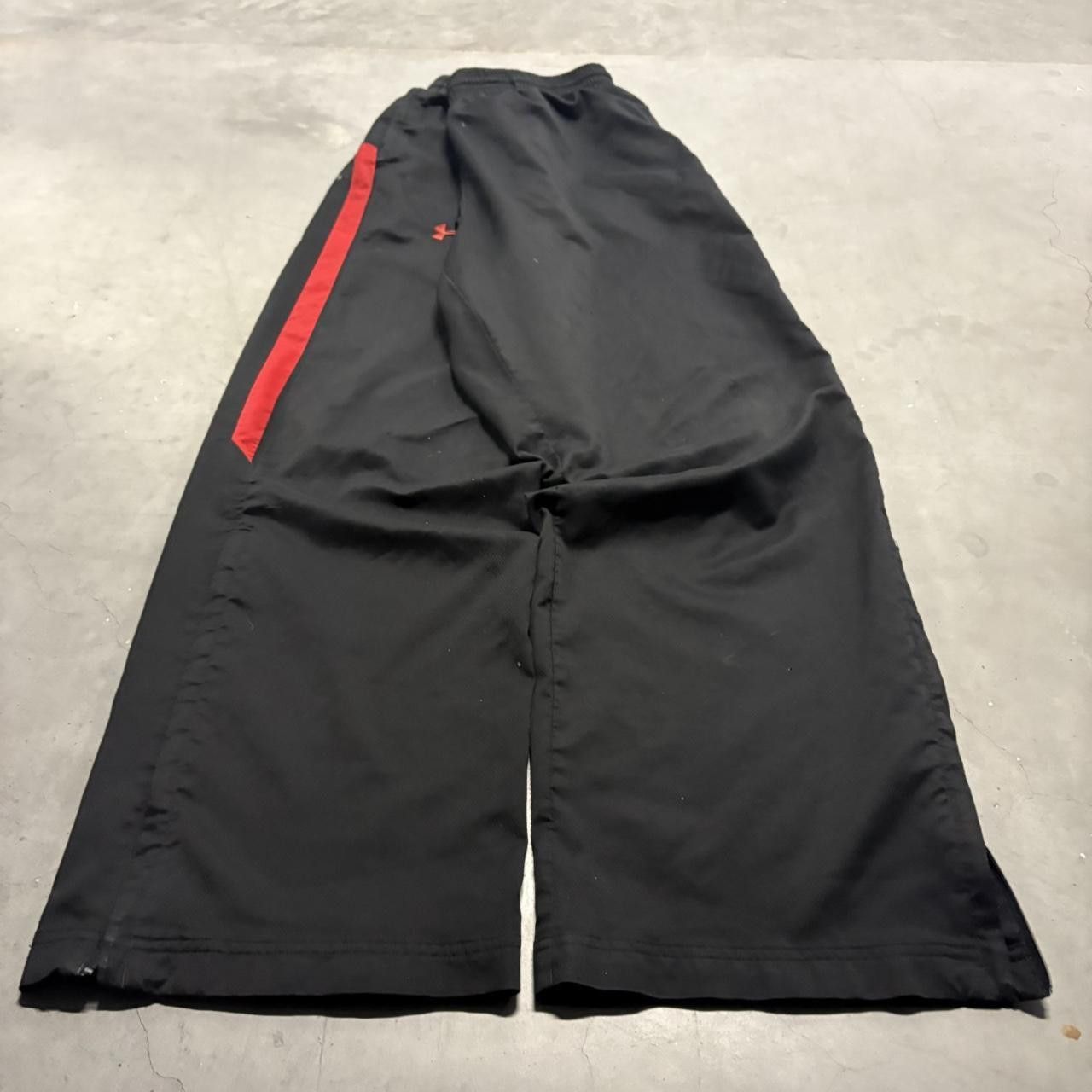 Under Armour Crazy Vintage Y2K/2000s Super Baggy Wideleg Loose Under Armour Black Trackpants! Size US 36 / EU 52 - 2 Thumbnail