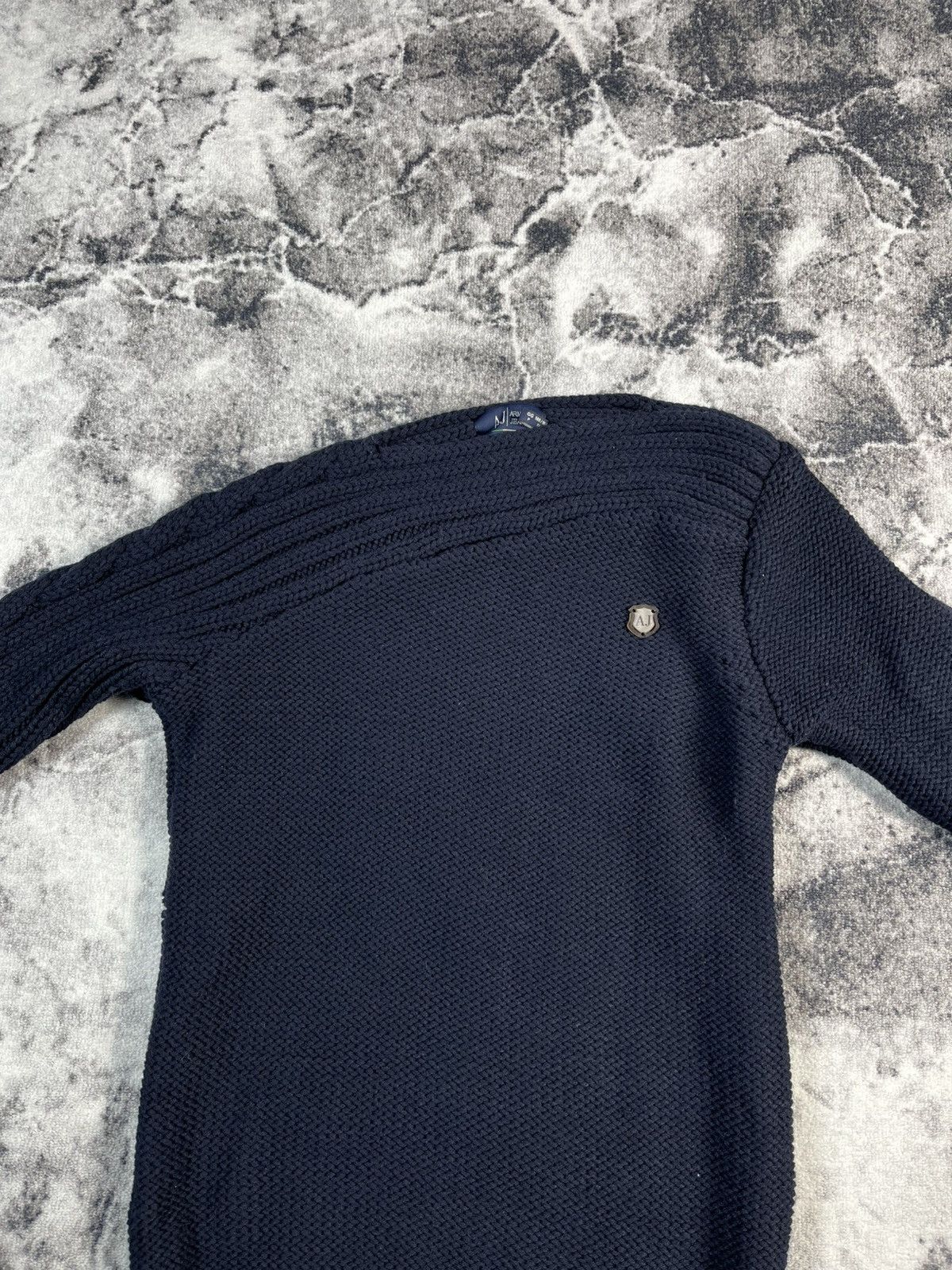 Armani Armani Jeans Textured Knit Sweater Size US XL / EU 56 / 4 - 11 Thumbnail