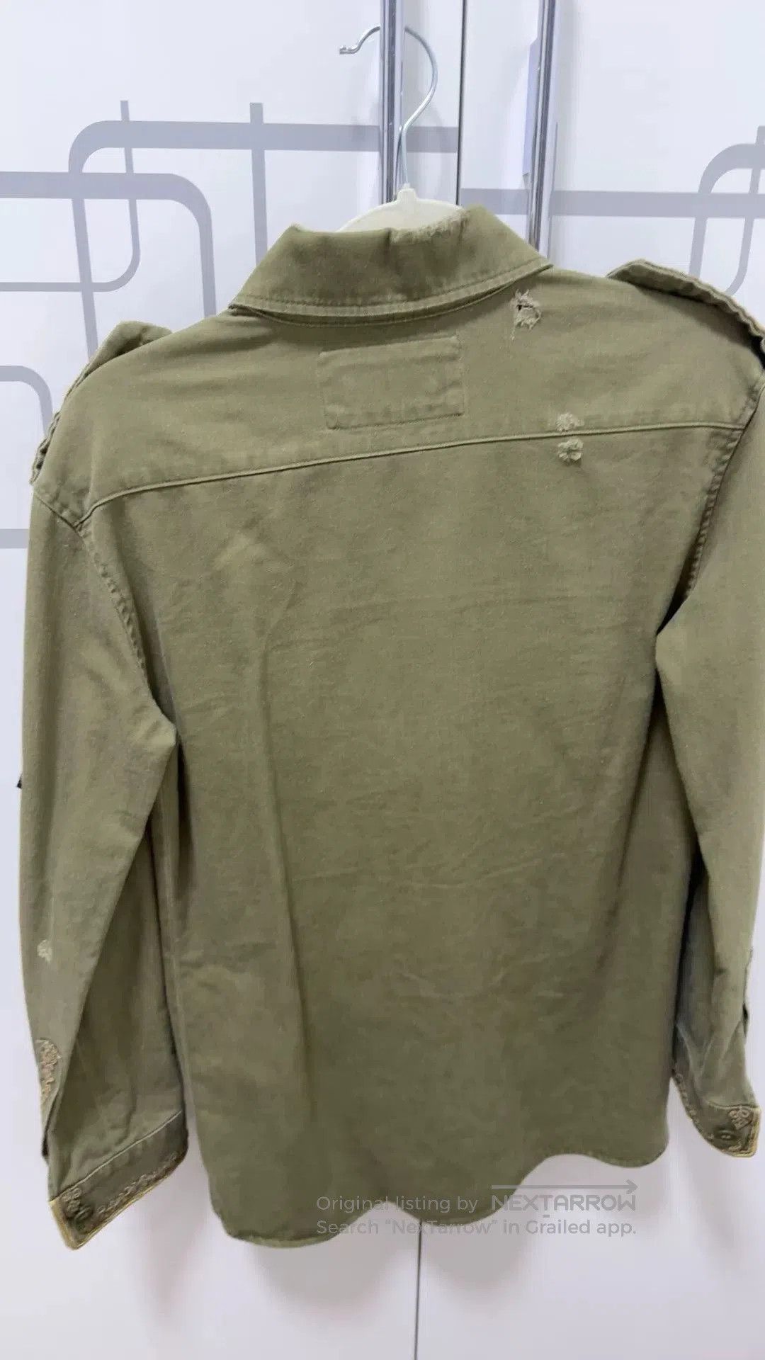 Saint Laurent Paris Saint Laurent Olive Military Shirt. Size US M / EU 48-50 / 2 - 7 Thumbnail
