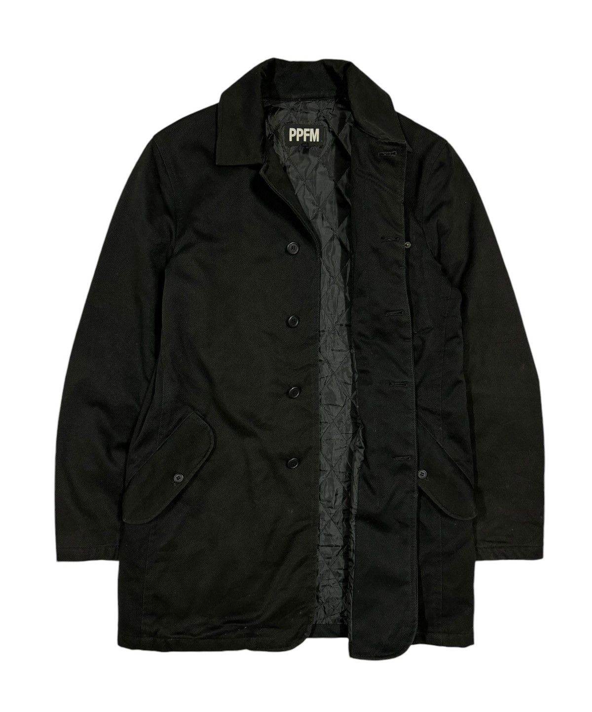 If Six Was Nine × PPFM × Vintage Vtg🔥Ppfm Buttoned Parka Black Jacket Hidden Pocket Size US L / EU 52-54 / 3 - 2 Thumbnail