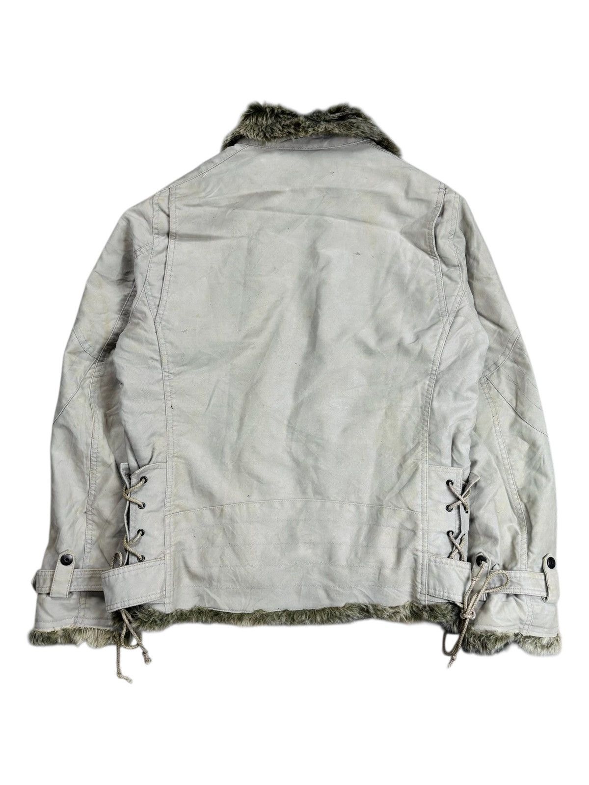 Yasuyuki Ishii 2000s Schlussel - Vkei Style Fur Interior Rider Jacket Size US M / EU 48-50 / 2 - 4 Thumbnail