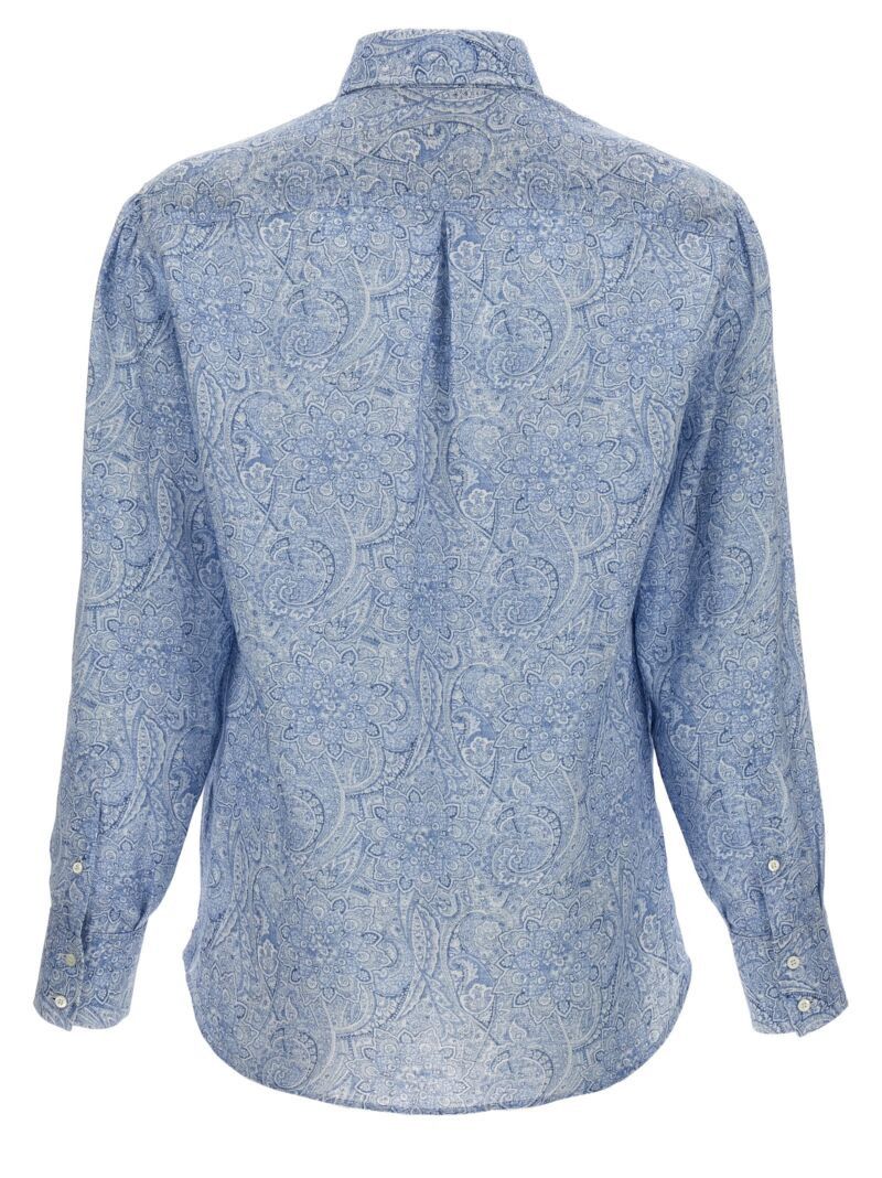 Brunello Cucinelli o1w1db10725 Basic Fit Shirt in Blue Size US L / EU 52-54 / 3 - 2 Thumbnail