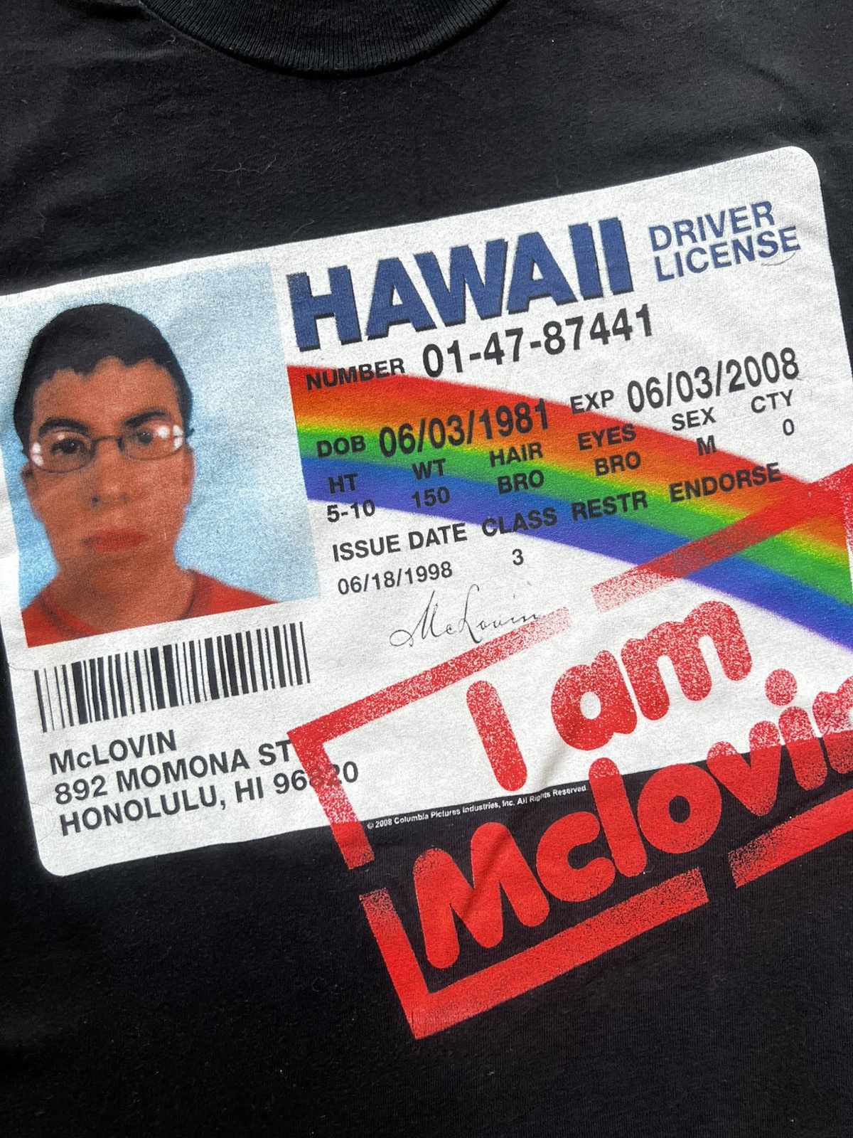 Vintage ‘00s Superbad Mclovin Movie Promo Tee Shirt Comedy Size US L / EU 52-54 / 3 - 5 Thumbnail