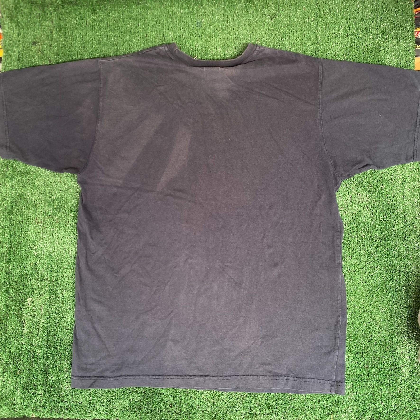 Nike Vintage Y2K Nike Logo Shirt Navy Off Center Swoosh Gym Tee Size US L / EU 52-54 / 3 - 5 Thumbnail
