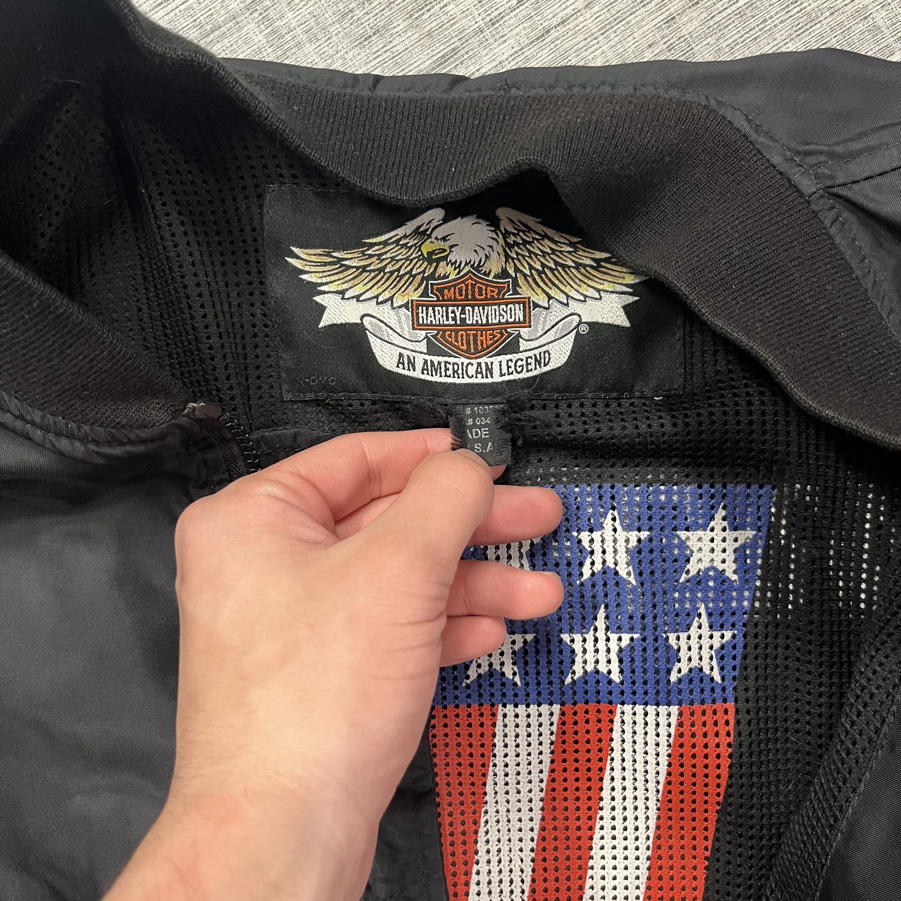 Harley Davidson × Vintage Crazy Vintage 90s Harley Davidson Lightweight Jacket Size US L / EU 52-54 / 3 - 4 Thumbnail