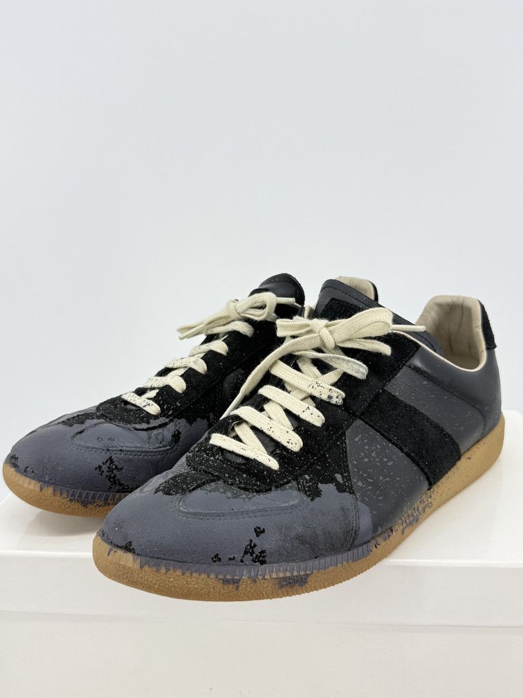 Maison Margiela GAT Low Black Pewter Paint Size US 11 / EU 44 - 3 Thumbnail