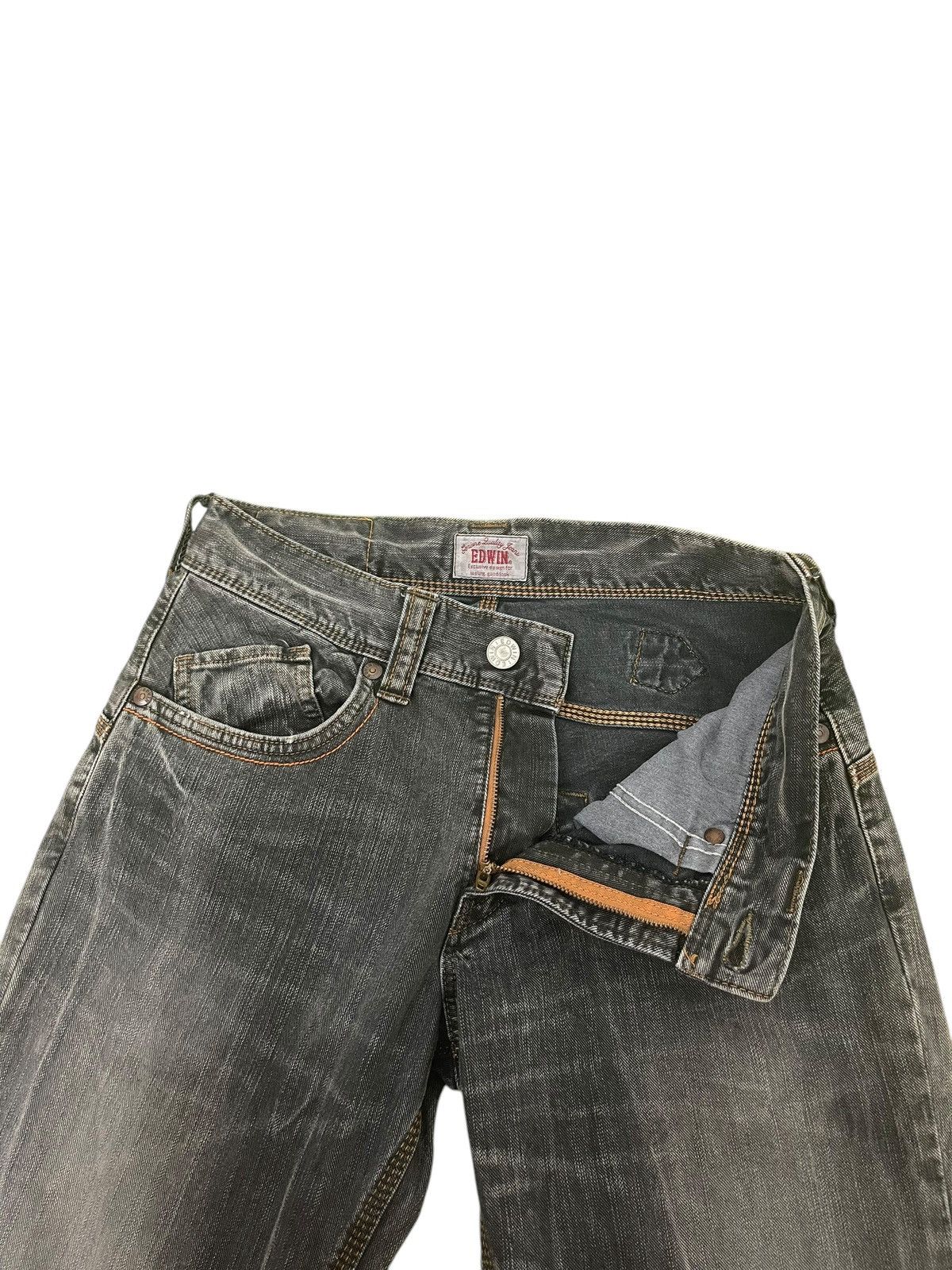 Edwin Flare Jeans Edwin XV Faded Distress Boot Cut 1🟦0 Size US 31 - 10 Thumbnail