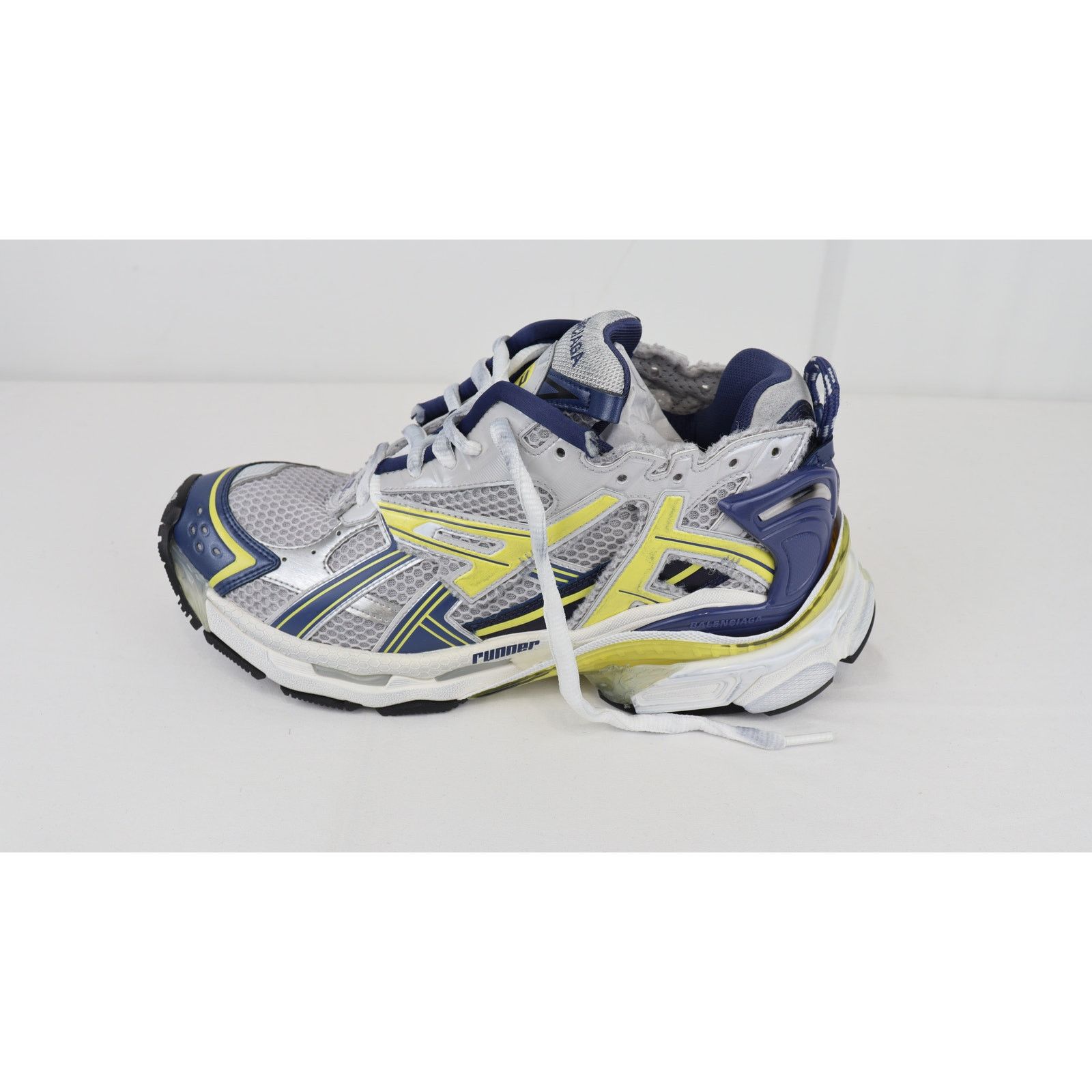 Balenciaga o1rshd1 Five Colors Upper Rubber Sole Runner in Multicolor Size US 12 / EU 45 - 9 Thumbnail