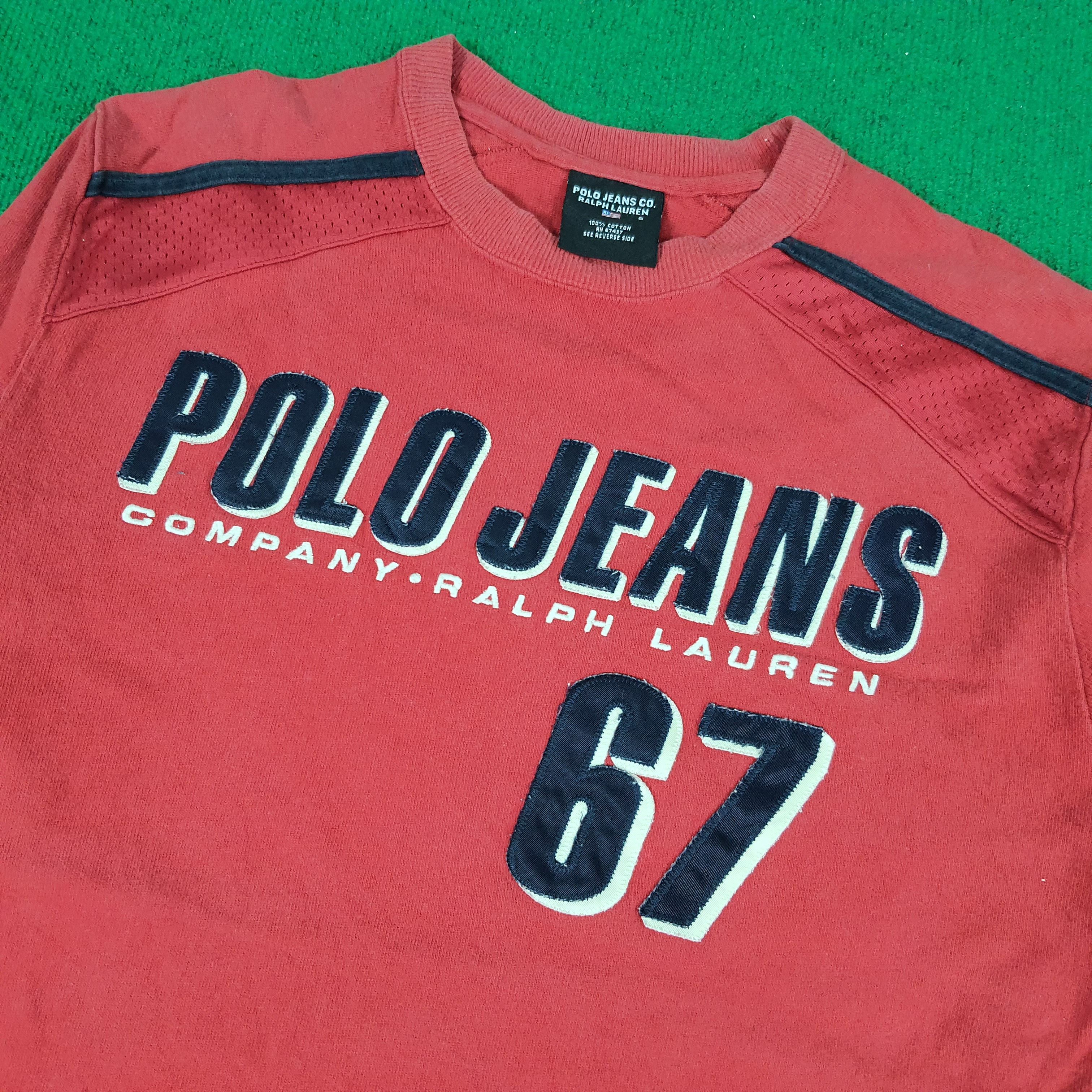 Polo Ralph Lauren × Vintage Vintage POLO JEANS Co. Ralph Lauren Sweatshirt Size US M / EU 48-50 / 2 - 2 Thumbnail