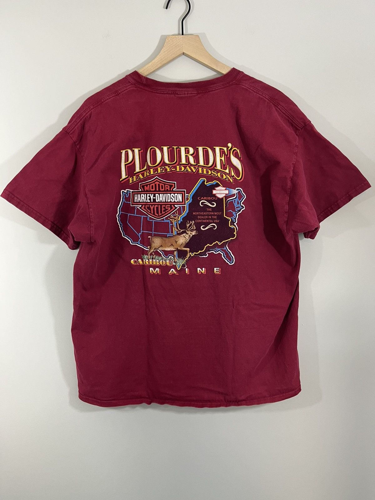 Harley Davidson Faded Harley Davidson Distressed 2000s Tee Size US XL / EU 56 / 4 - 6 Thumbnail