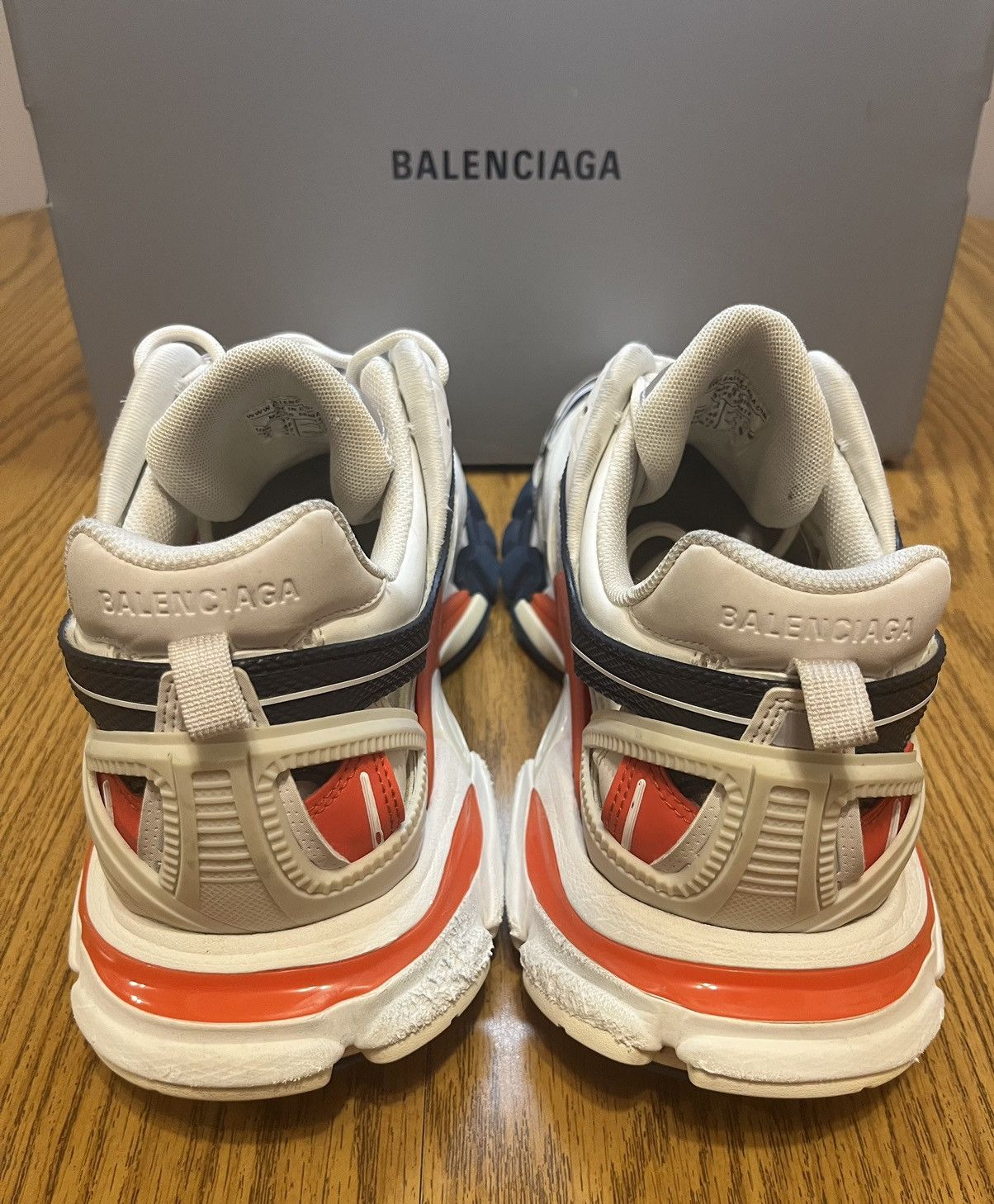 Balenciaga Balenciaga Track 2 Sneaker (White, Blue, Red) Size US 13 / EU 46 - 5 Thumbnail