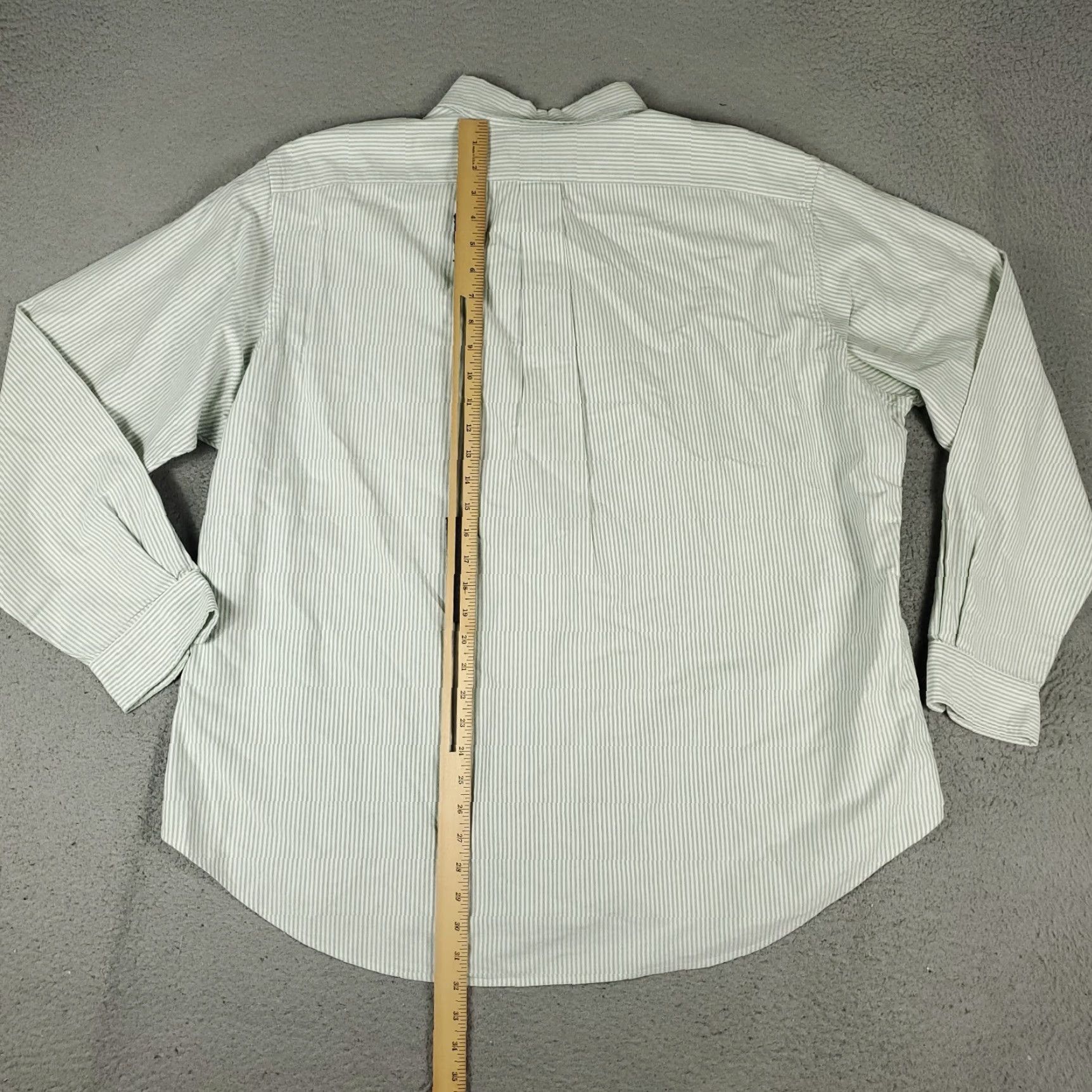 Ralph Lauren Ralph Lauren Shirt Mens 2XL Green White Striped Pony Button Up Long Sleeve Size US XXL / EU 58 / 5 - 5 Thumbnail