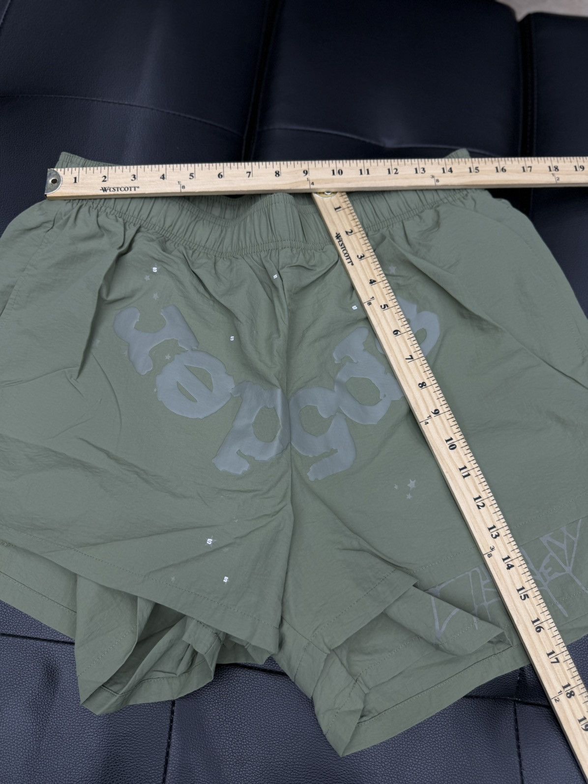Sp5der Sp5der Double Layer WEB Shorts Size L (NEW) Green Size US 33 - 8 Thumbnail