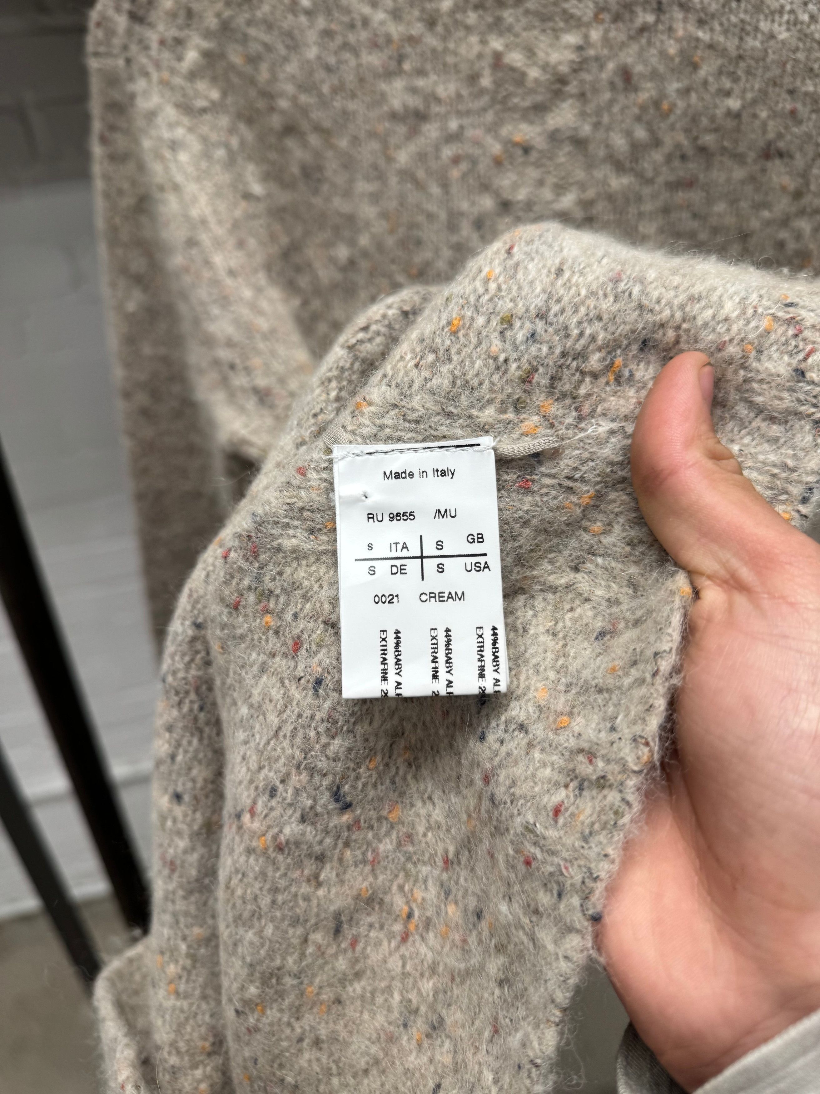 Rick Owens AW2012 Rick Owens ‘Mountain’ Felted Cream Wool Knit Sweater Size US S / EU 44-46 / 1 - 5 Thumbnail