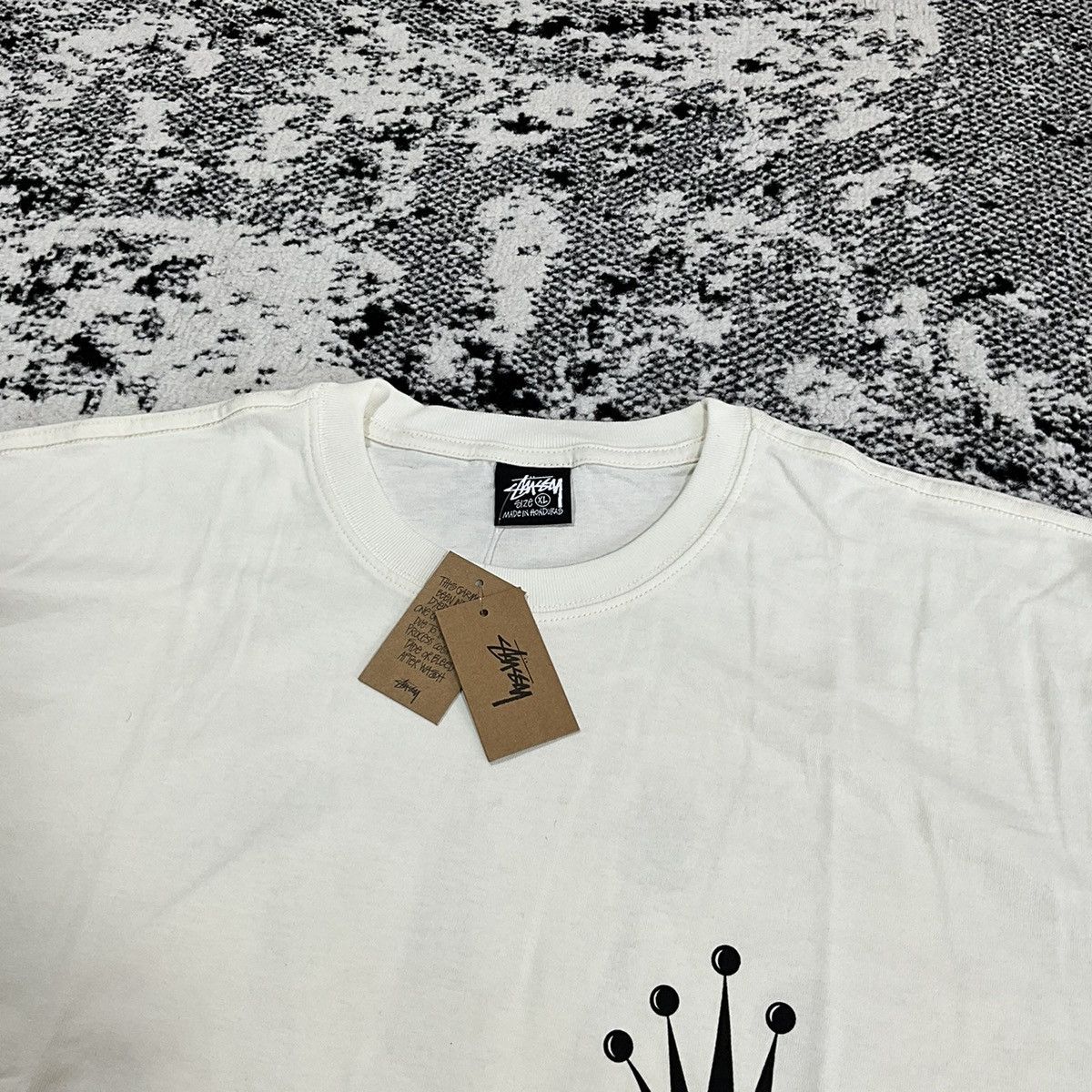 Stussy STUSSY REGAL CROWN PIGMNET DYED TEE NATURAL - XL Size US XL / EU 56 / 4 - 5 Thumbnail