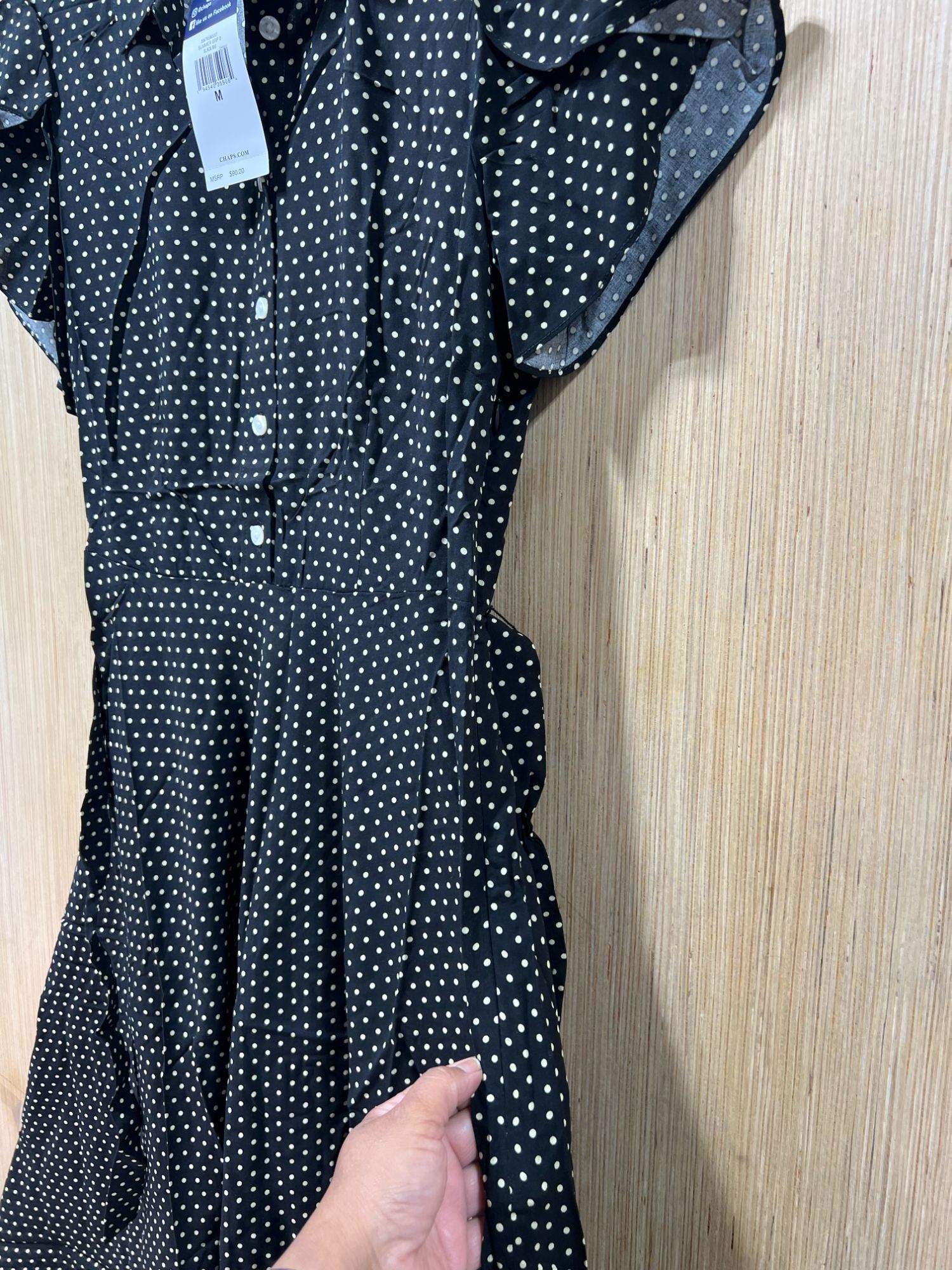 Chaps Chaps- Women's Casual Bohemian Midi Dress V-Neck With Wavy S Size M / US 6-8 / IT 42-44 - 16 Thumbnail