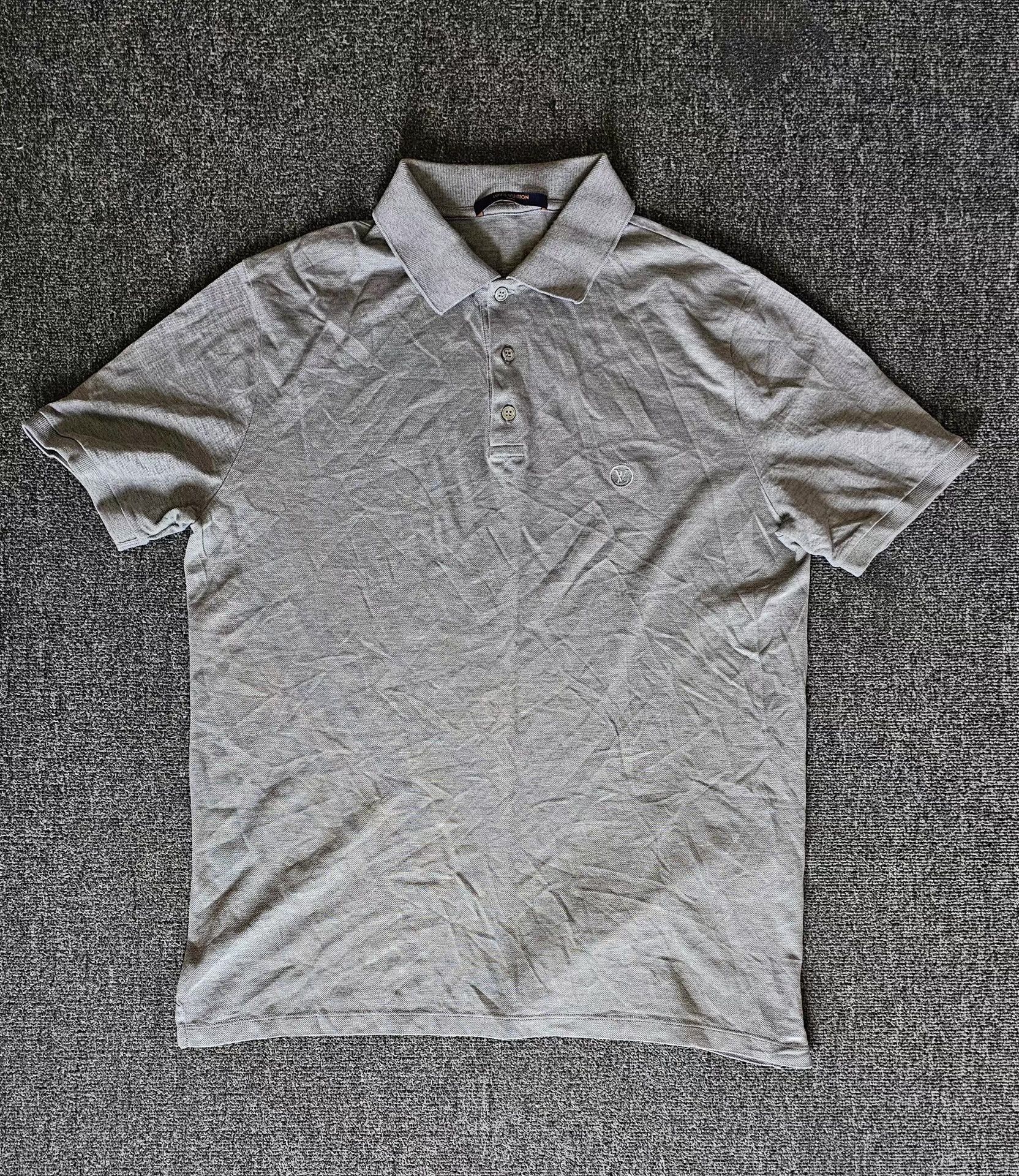 Louis Vuitton Louis Vuitton Men's Grey Short Sleeve Polo T-shirt Size US XL / EU 56 / 4 - 1 Thumbnail