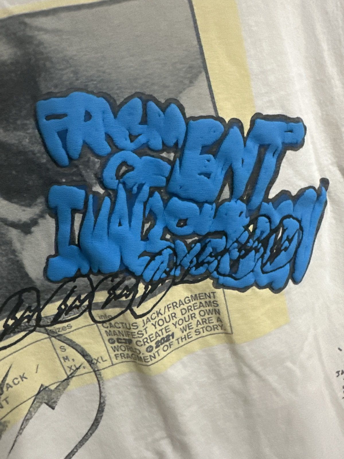 Travis Scott Cactus Jack for Fragment Manifest T-Shirt Size US M / EU 48-50 / 2 - 3 Thumbnail