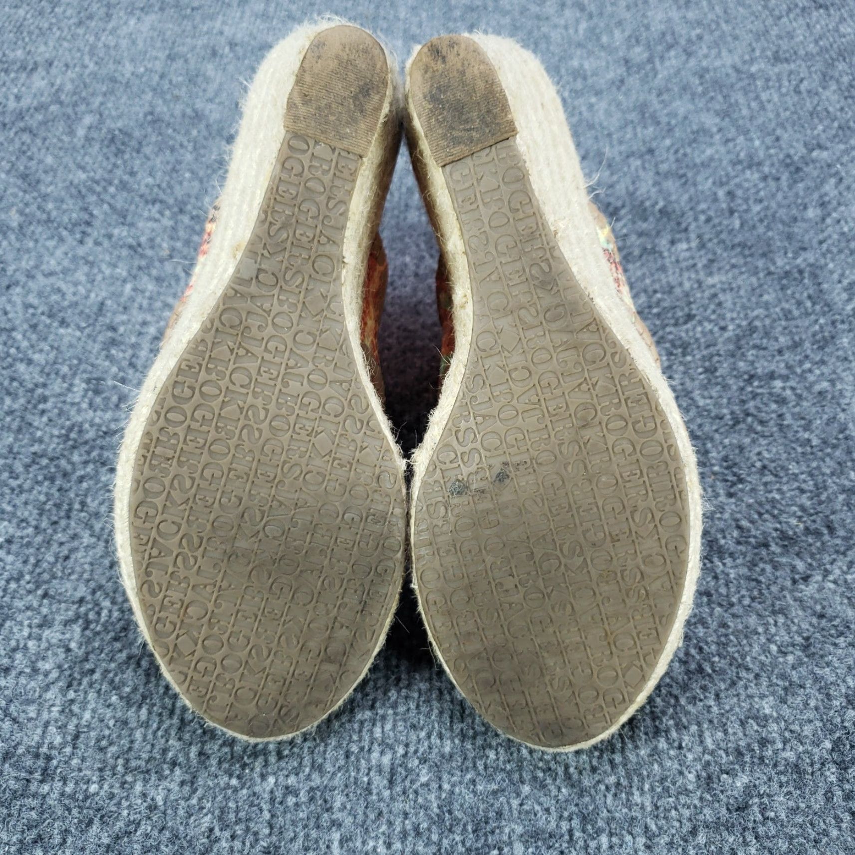 Jack Rogers Jack Rogers Marbella Sandals Women 6M Tan Leather Platform Wedge Thong Size US 6 / IT 36 - 6 Thumbnail